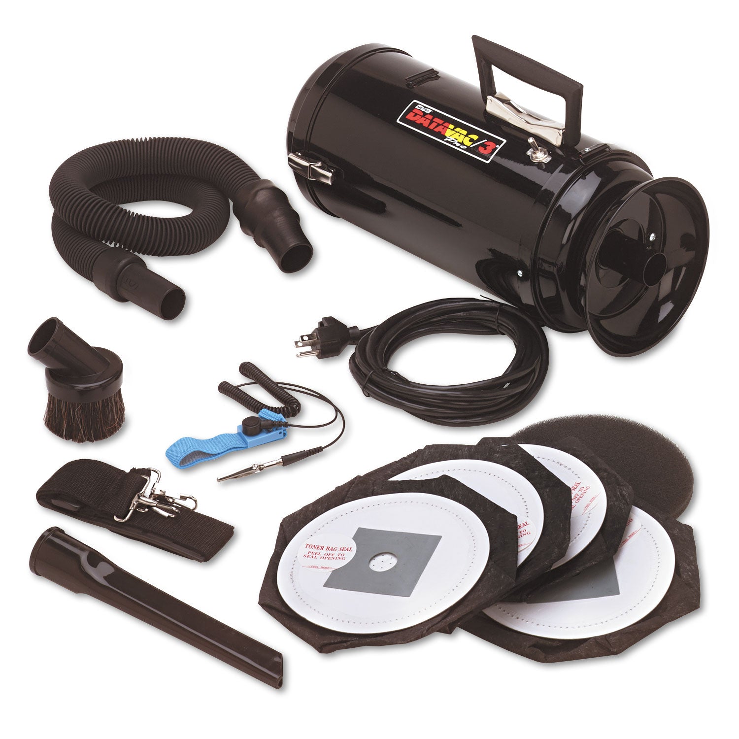 DataVac® ESD-Safe Pro Data-Vac/3 Professional Cleaning System, 1.7 hp, Black