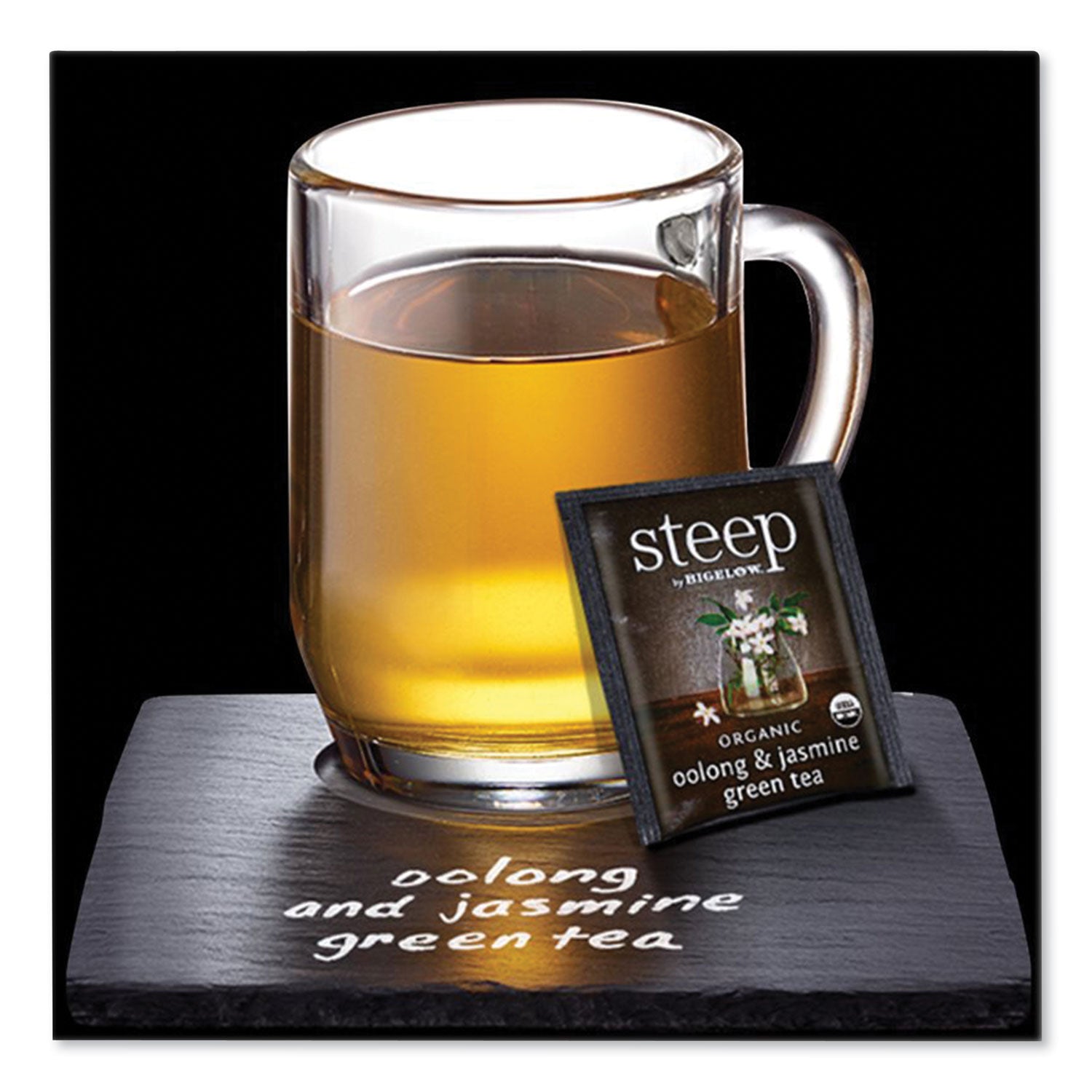 Steep Tea, Oolong and Jasmine Green, 0.06 oz Tea Bag, 20/Box Bigelow® Flipcost