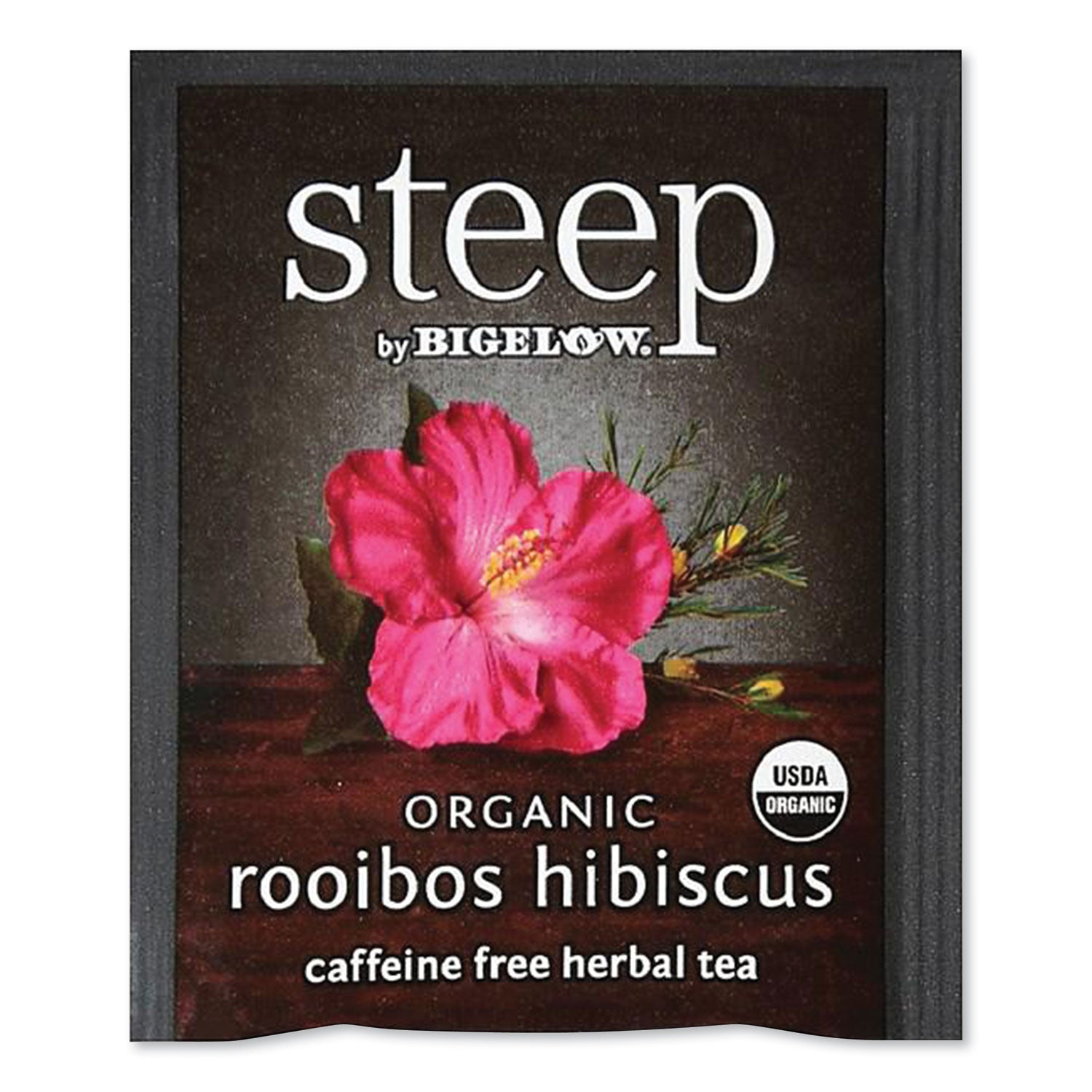 Steep Tea, Rooibos Hibiscus Herbal Tea, 0.08 oz Tea Bag, 20/Box Bigelow® Flipcost