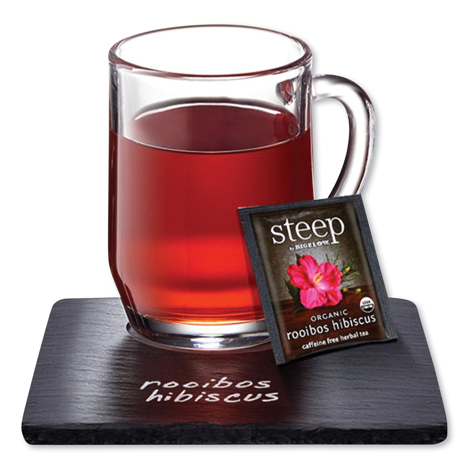 Steep Tea, Rooibos Hibiscus Herbal Tea, 0.08 oz Tea Bag, 20/Box Bigelow® Flipcost