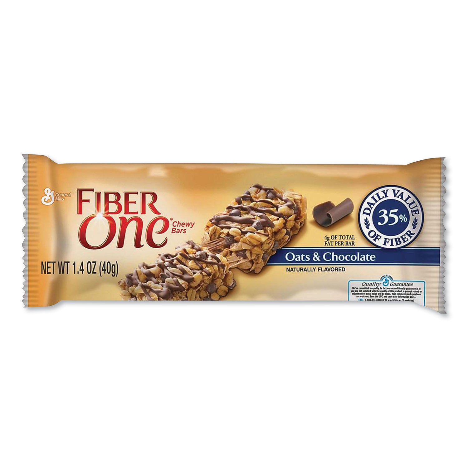 Chewy Bars, Oats and Chocolate, 1.4 oz, 16/Box