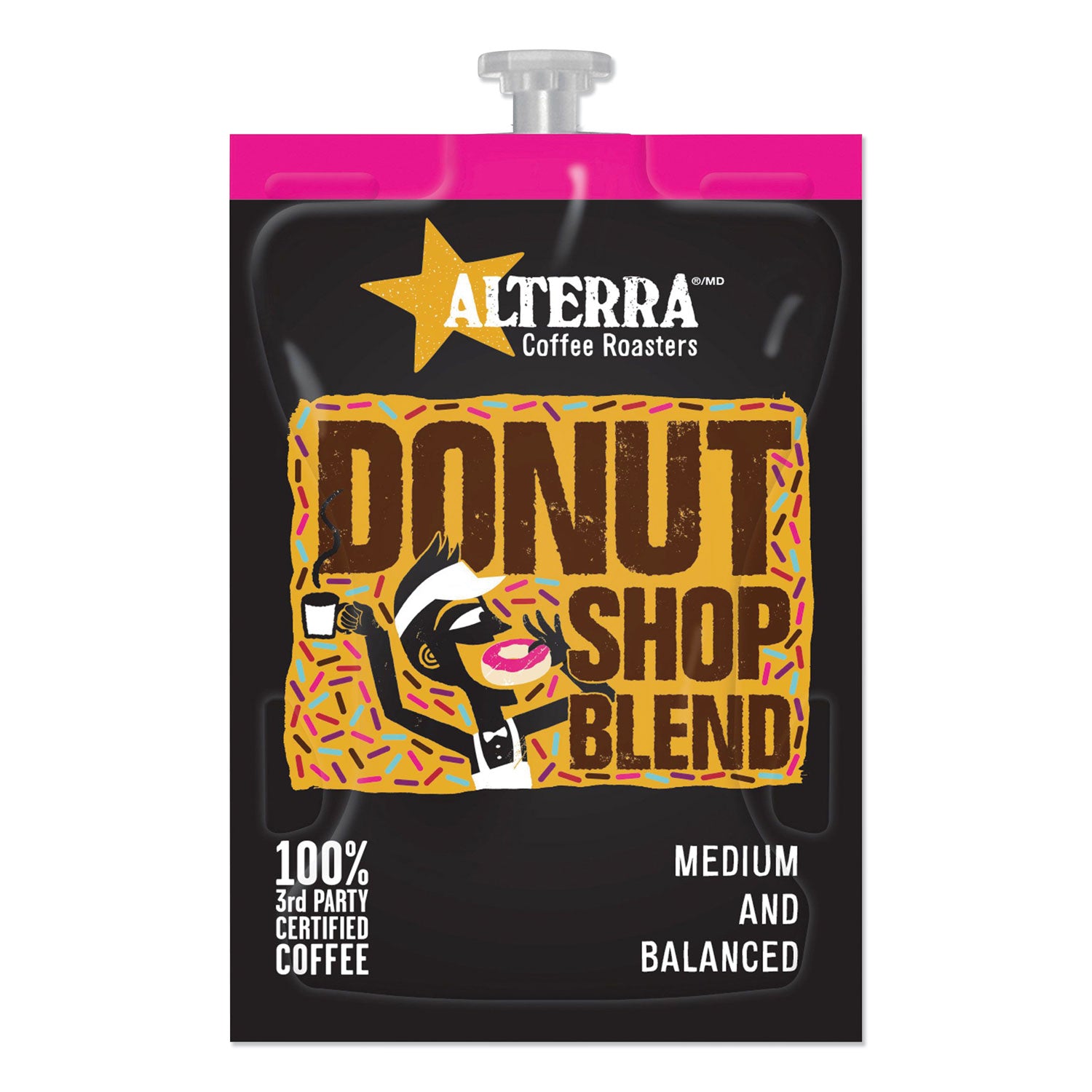 Coffee Freshpack Pods, Donut Shop Blend, Medium Roast, 0.28 oz, 100/Carton