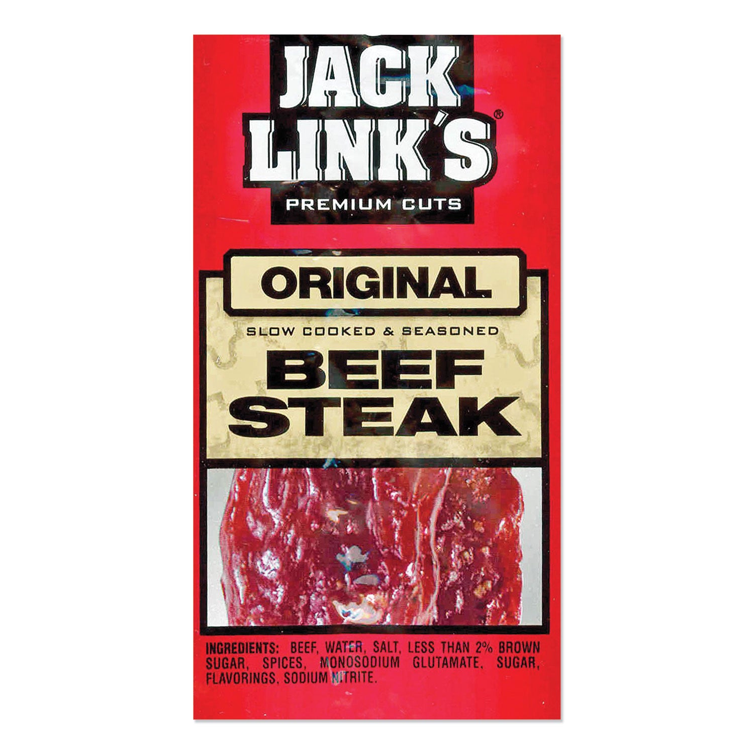 Jack Link’s Beef Steak, Original, 1 oz, 12/Box