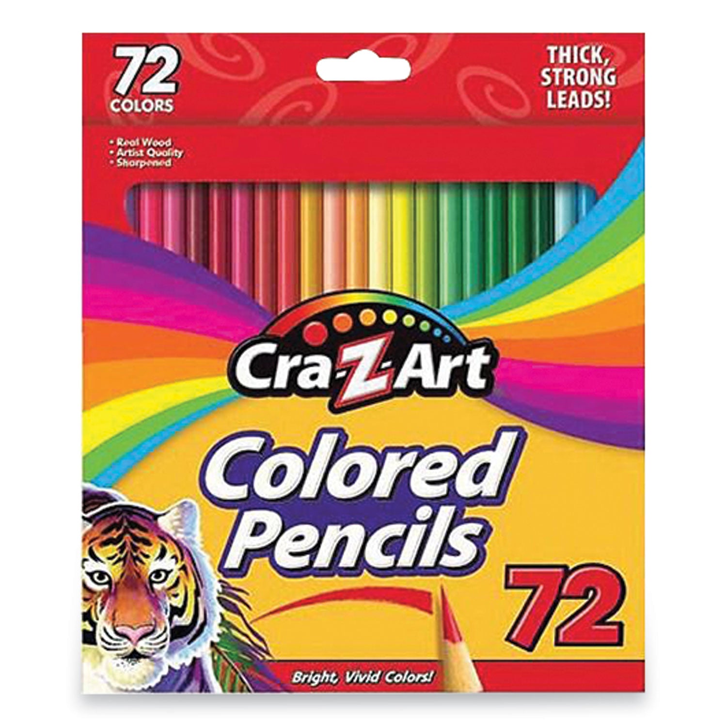 Colored Pencils, 72 Assorted Lead and Barrel Colors, 72/Box