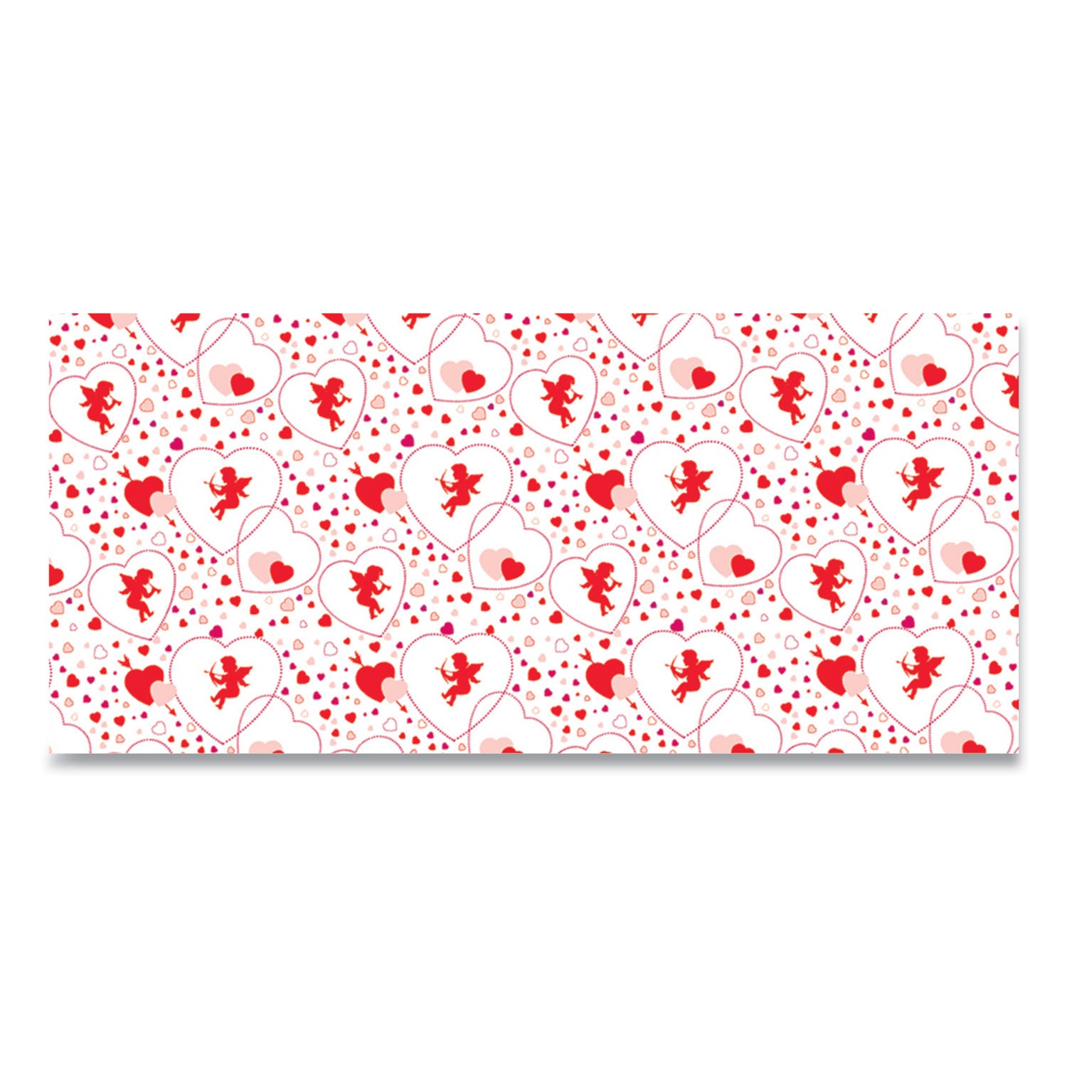 Corobuff Corrugated Paper Roll, 48" x 25 ft, Cupids Hearts