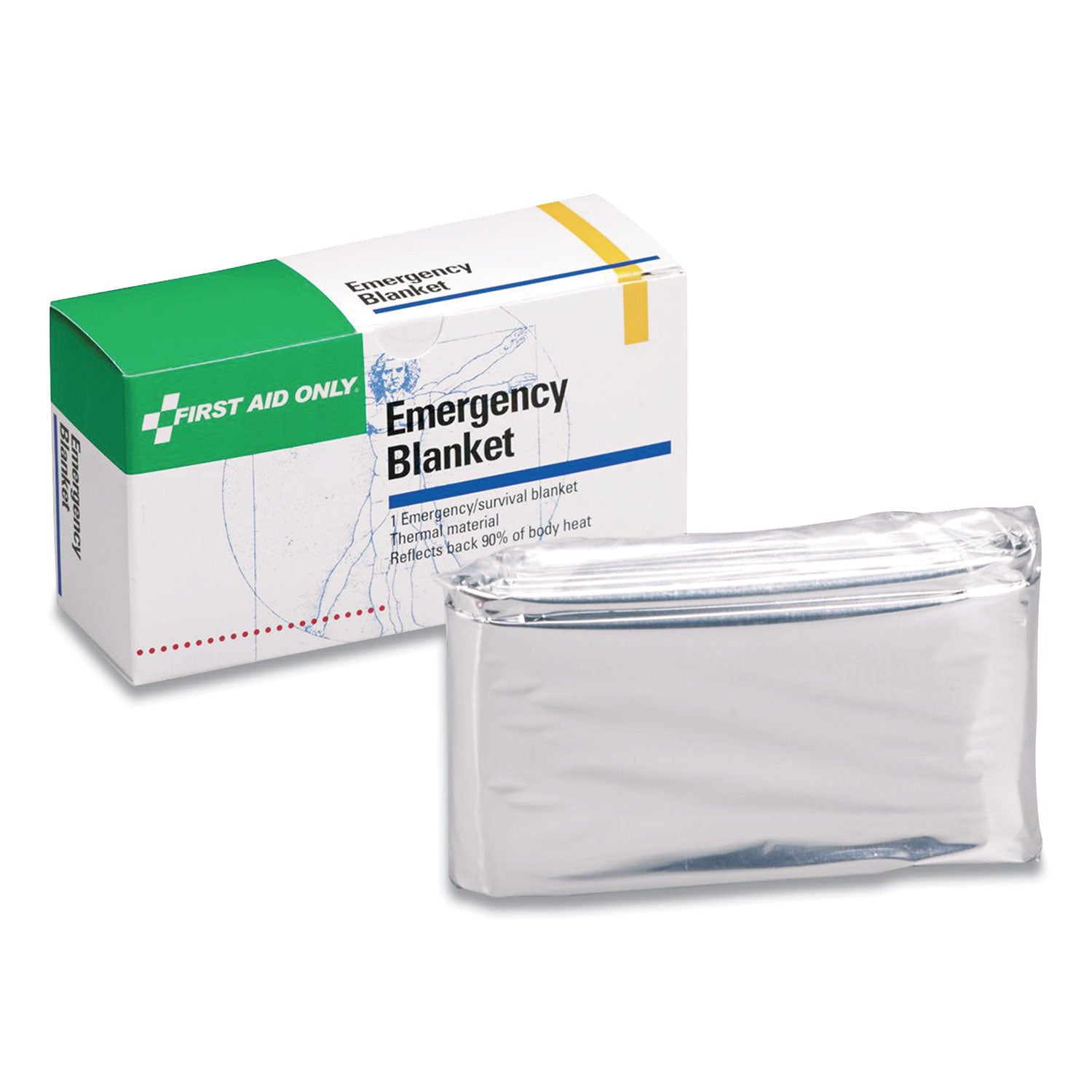 Aluminized Emergency Blanket, 52 x 84