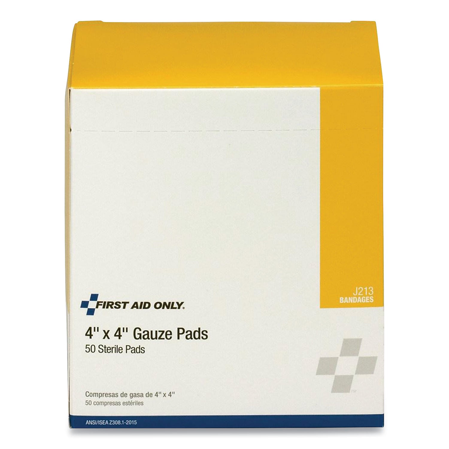 First Aid Only™ Sterile Gauze Pads, 4 x 4, 50/Box