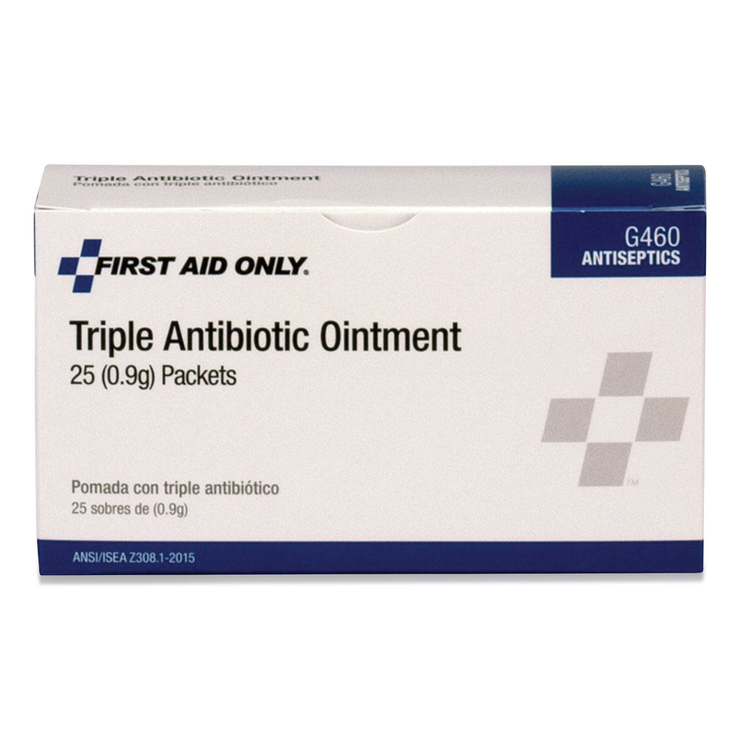 First Aid Only™ Triple Antibiotic Ointment, 0.03 oz Packet, 25/Box