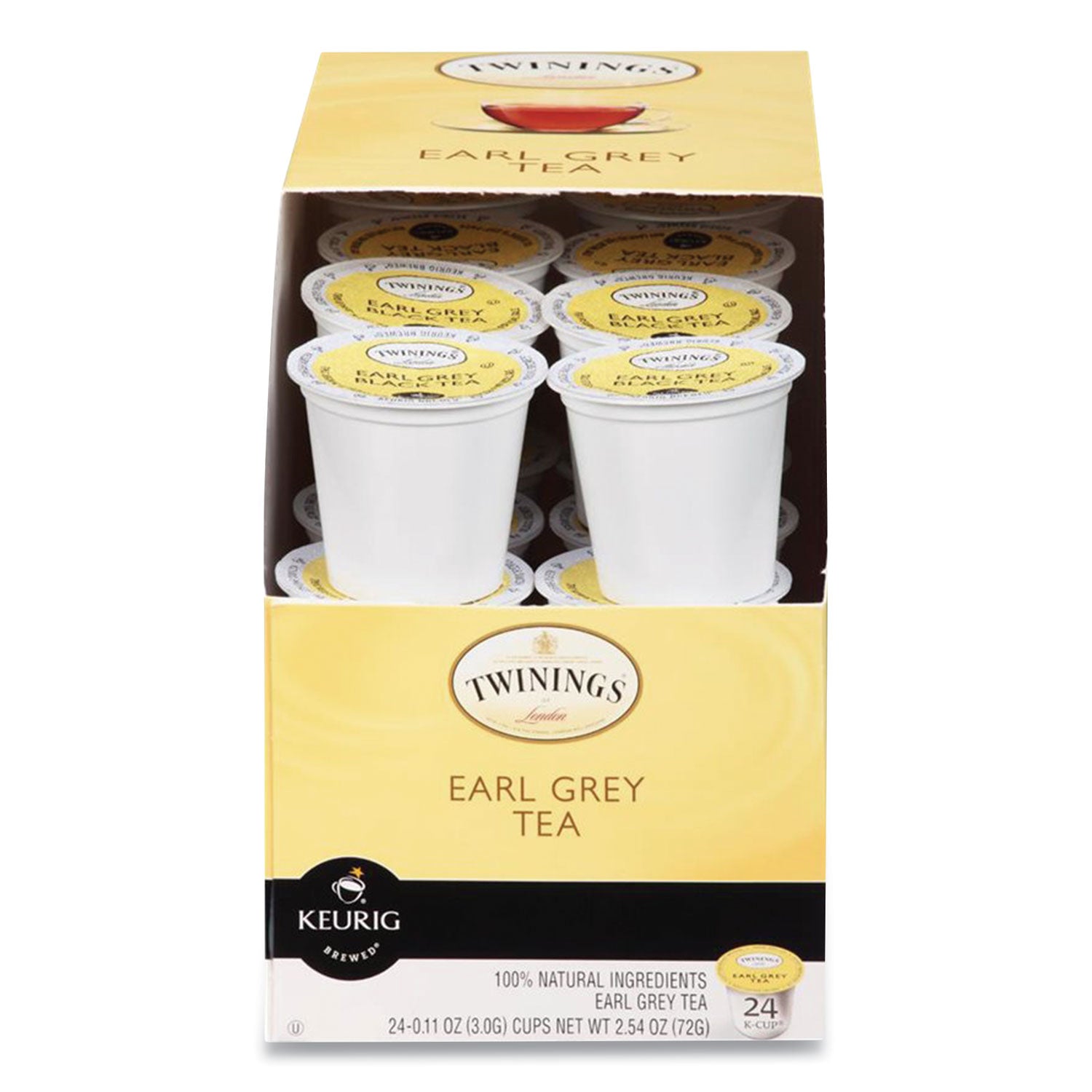 TWININGS® Tea K-Cups, Earl Grey, 0.11 oz K-Cups, 24/Box