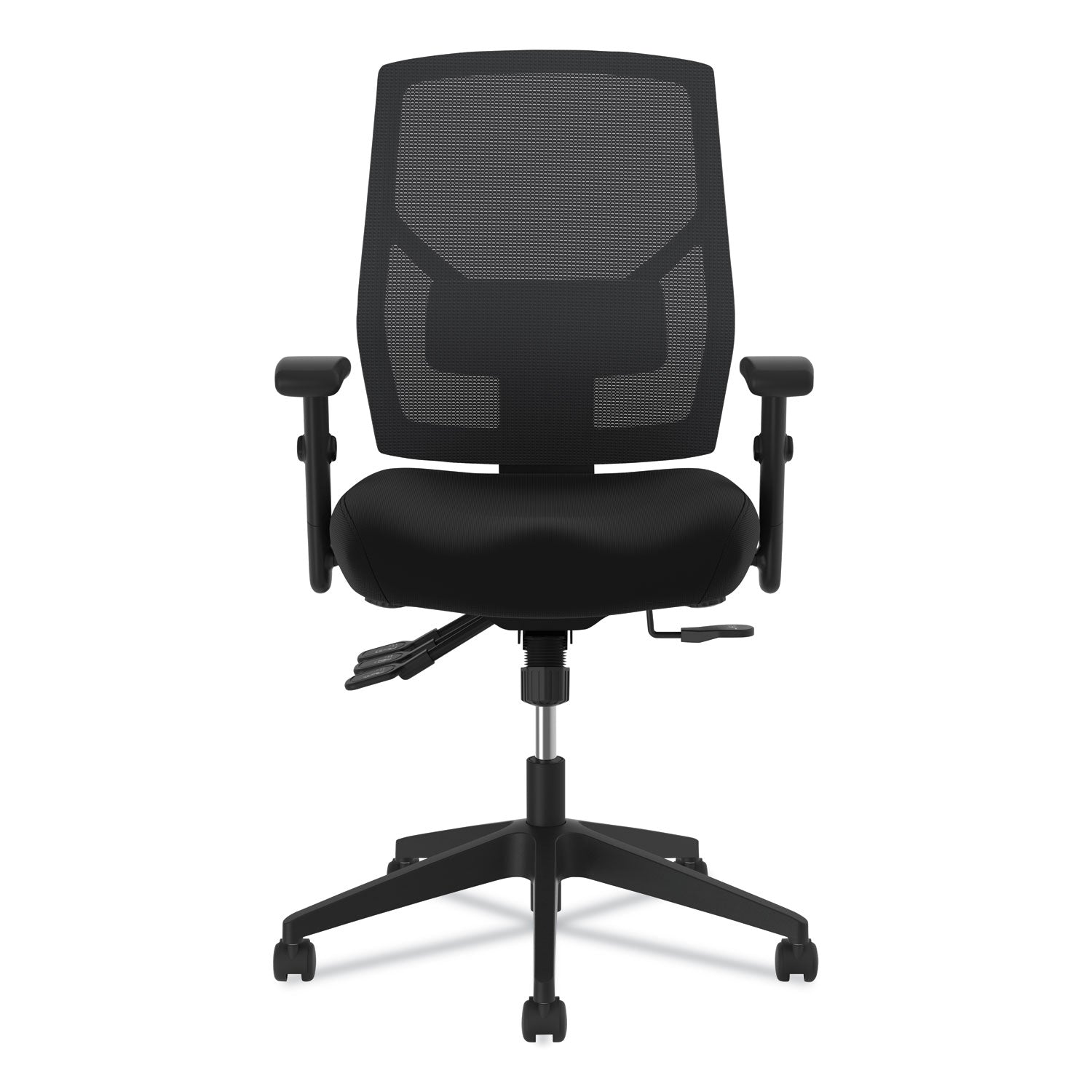 HON® VL582 High-Back Task Chair, Supports Up to 250 lb, 19" to 22" Seat Height, Black