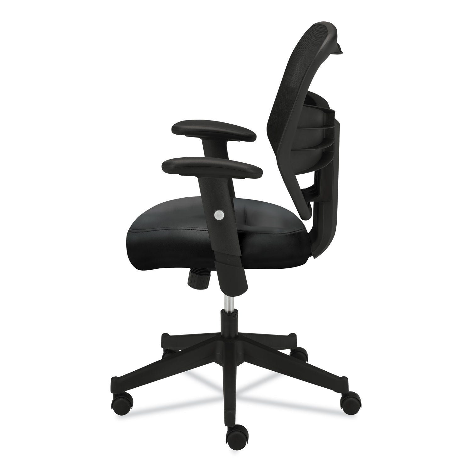 HON® VL531 Mesh High-Back Task Chair with Adjustable Arms, Supports Up to 250 lb, 18" to 22" Seat Height, Black