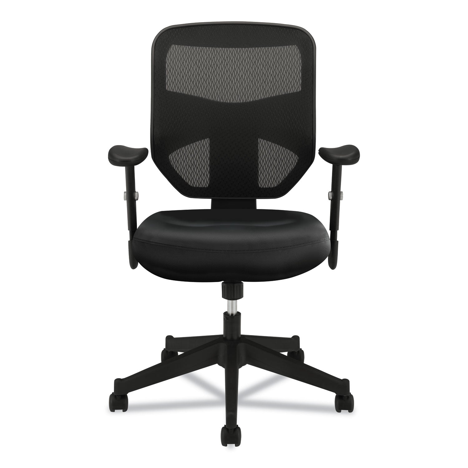 HON® VL531 Mesh High-Back Task Chair with Adjustable Arms, Supports Up to 250 lb, 18" to 22" Seat Height, Black