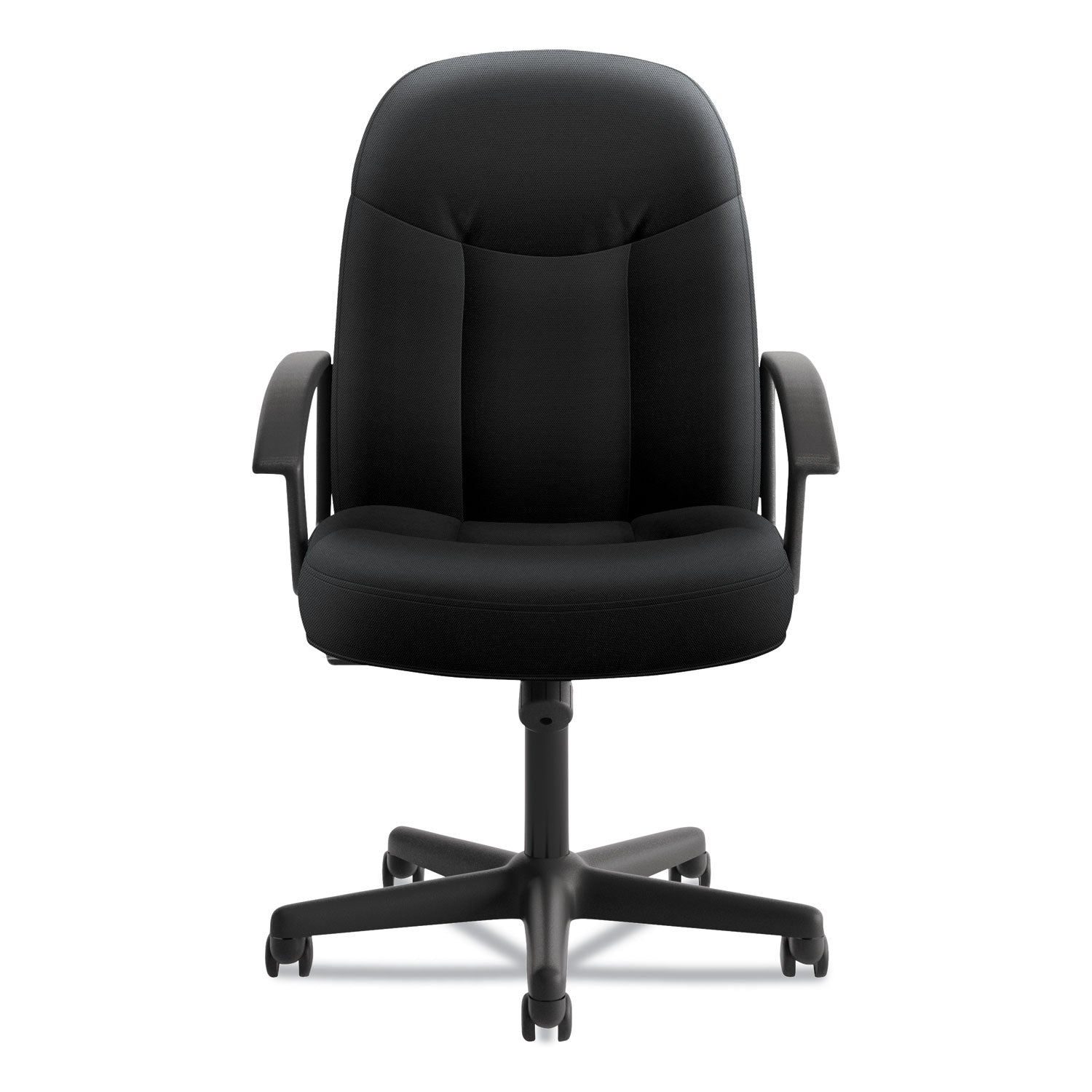 HON® HVL601 Series Executive High-Back Chair, Supports Up to 250 lb, 17.44" to 20.94" Seat Height, Black