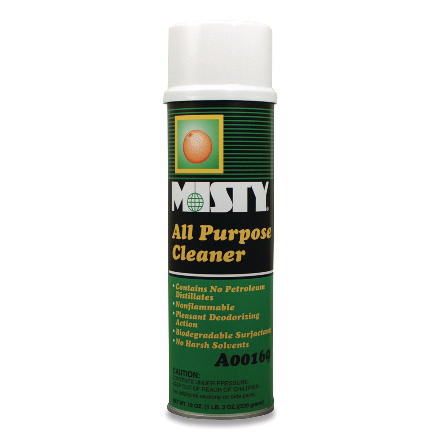 Green All-Purpose Cleaner, Citrus Scent, 19 oz Aerosol Spray, 12/Carton