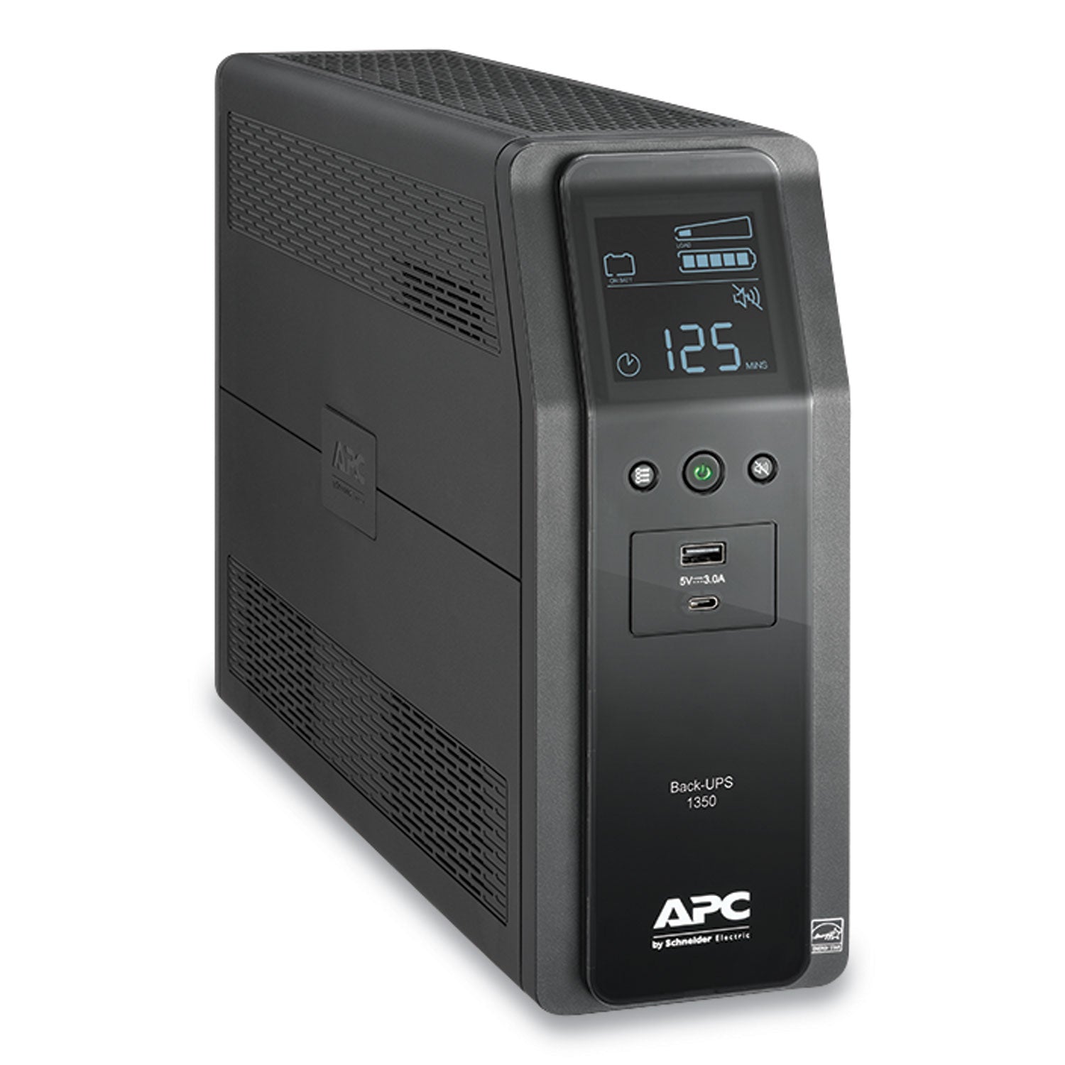 APC® BN1350M2 Back-UPS PRO BN Series Battery Backup System, 10 Outlets, 1,350 VA, 1,080 J