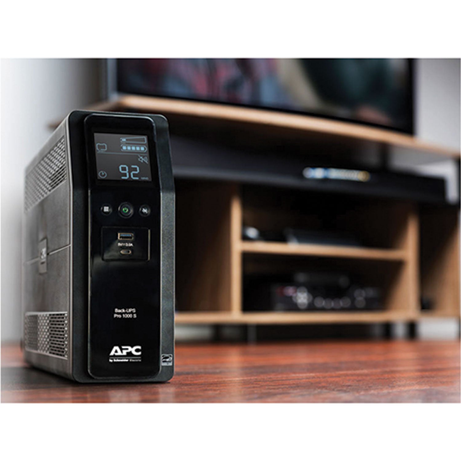 APC® BR1000MS Back-UPS PRO BR Series SineWave Battery Backup System, 10 Outlets, 1,000 VA, 1,080 J