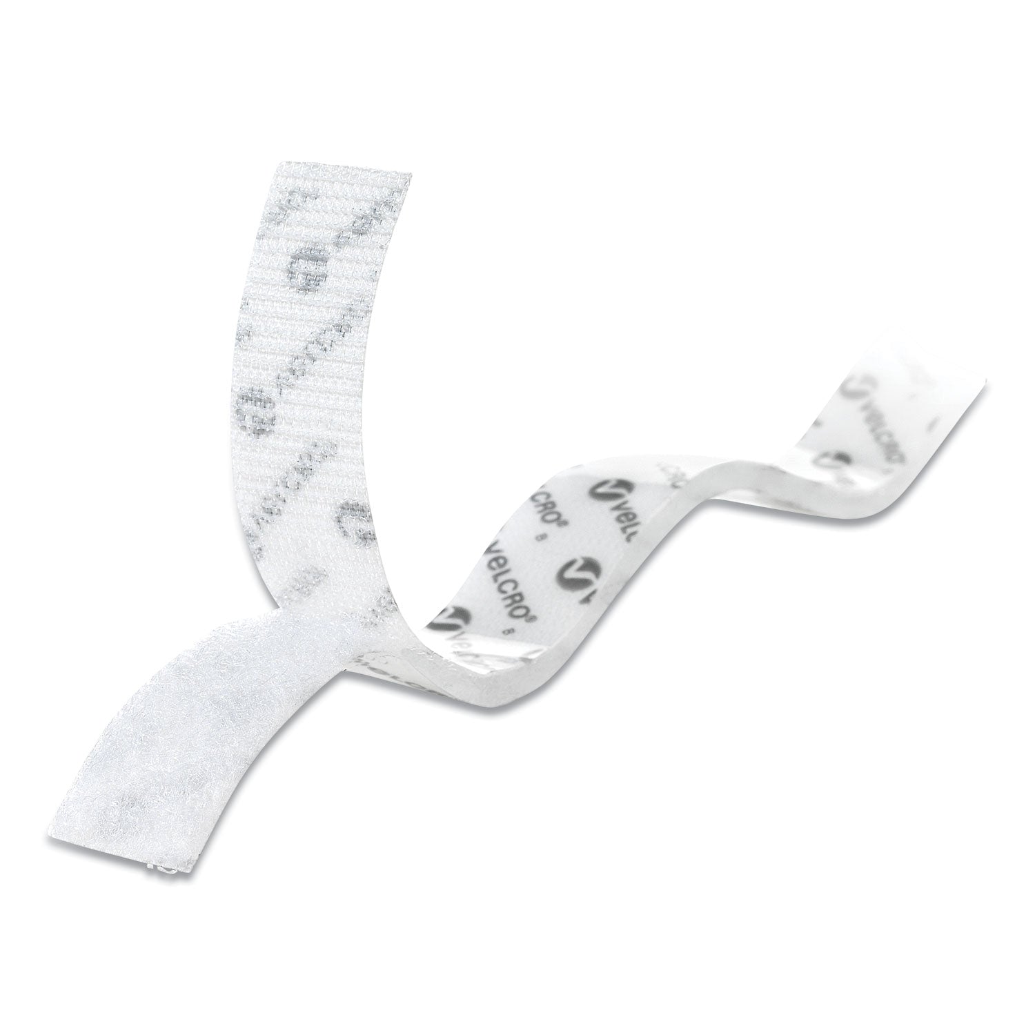 VELCRO® Brand Sticky-Back Fasteners, Removable Adhesive, 0.75" x 30 ft, White