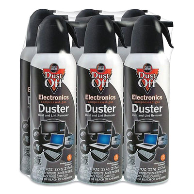 Dust-Off® Disposable Compressed Gas Duster, 7 oz Can, 6/Pack Flipcost Flipcost