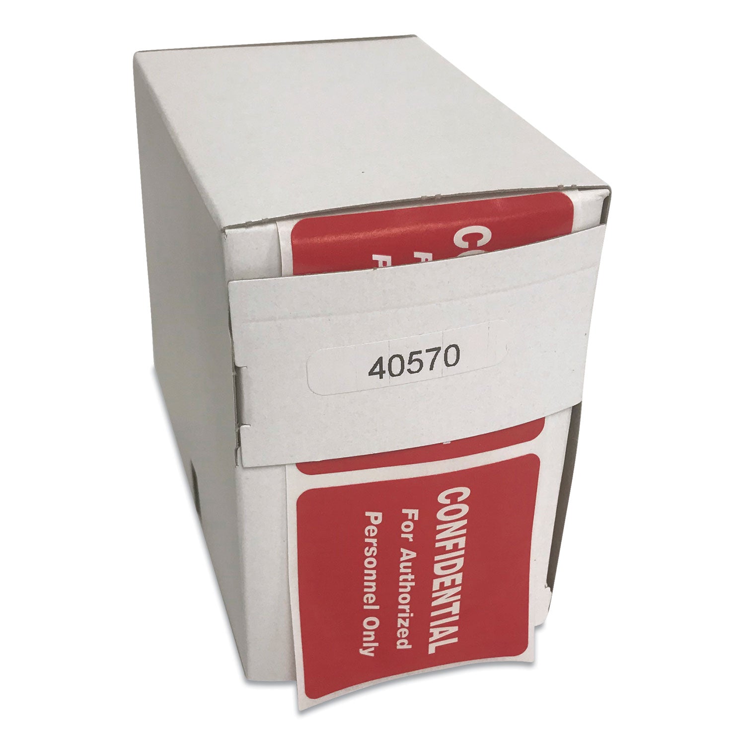 Tabbies® HIPAA Labels, CONFIDENTIAL For Authorized Personnel Only, 2 x 2, Red, 500/Roll