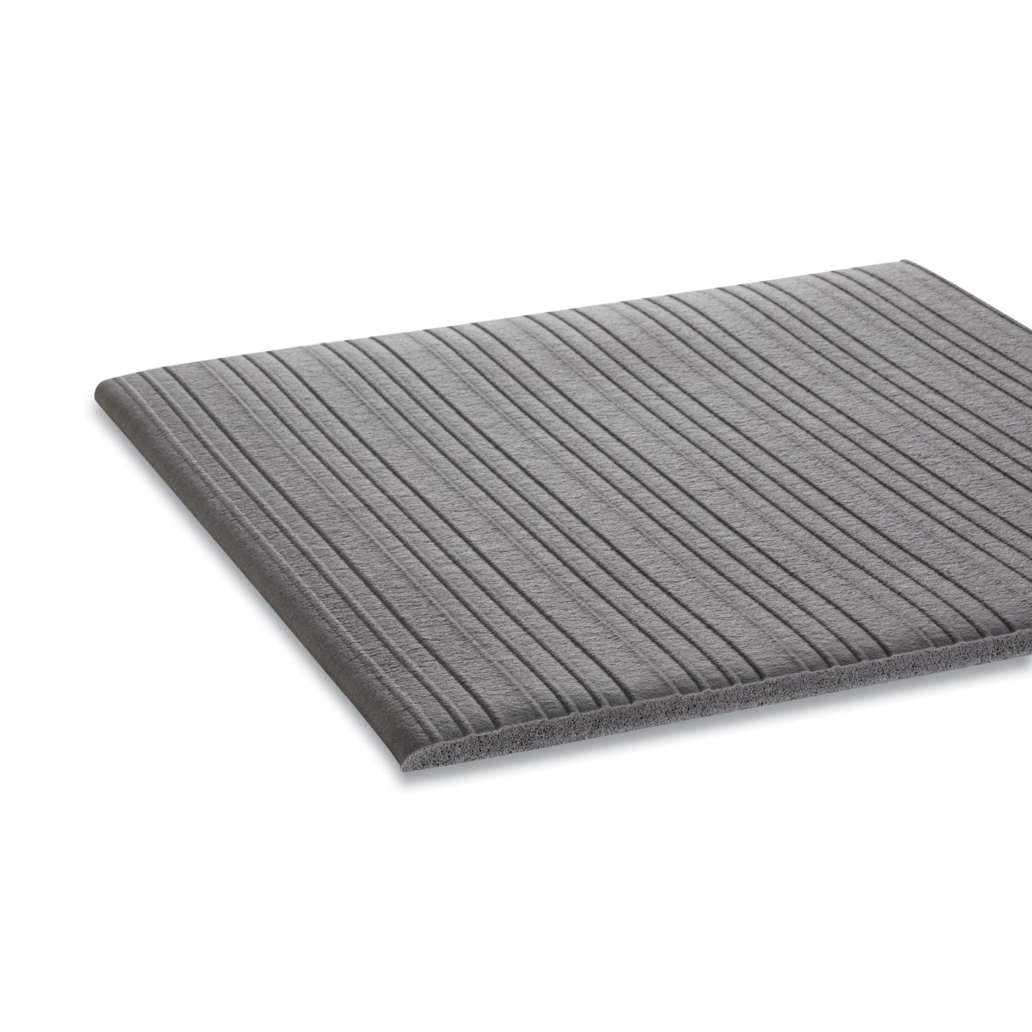 Crown Ribbed Vinyl Anti-Fatigue Mat, 24 x 36, Gray