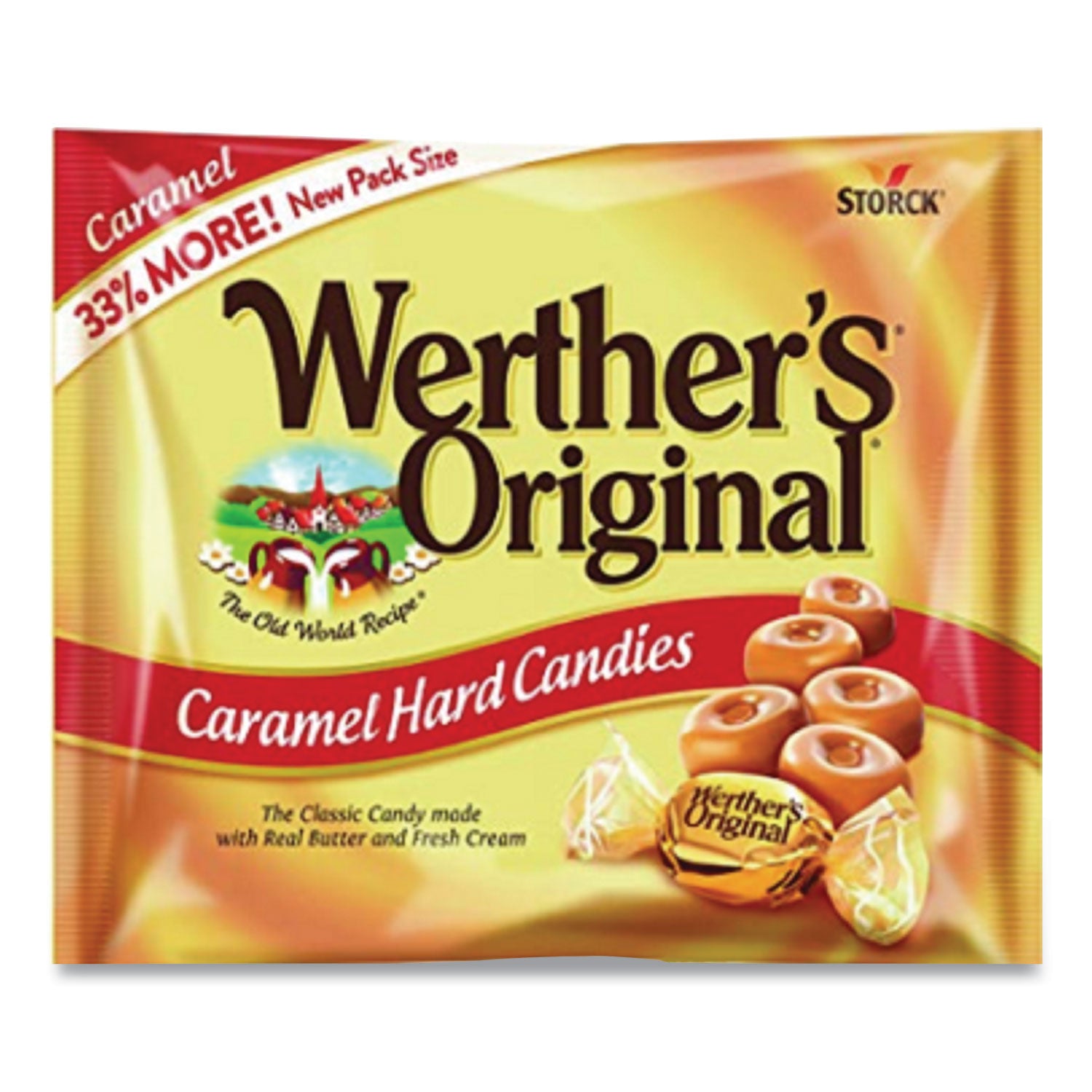 Hard Candies, Caramel, 12 oz Bag