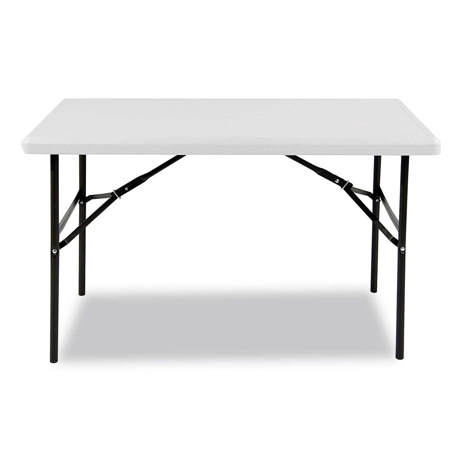 Iceberg IndestrucTable Classic Folding Table, Rectangular, 48" x 24" x 29", Platinum