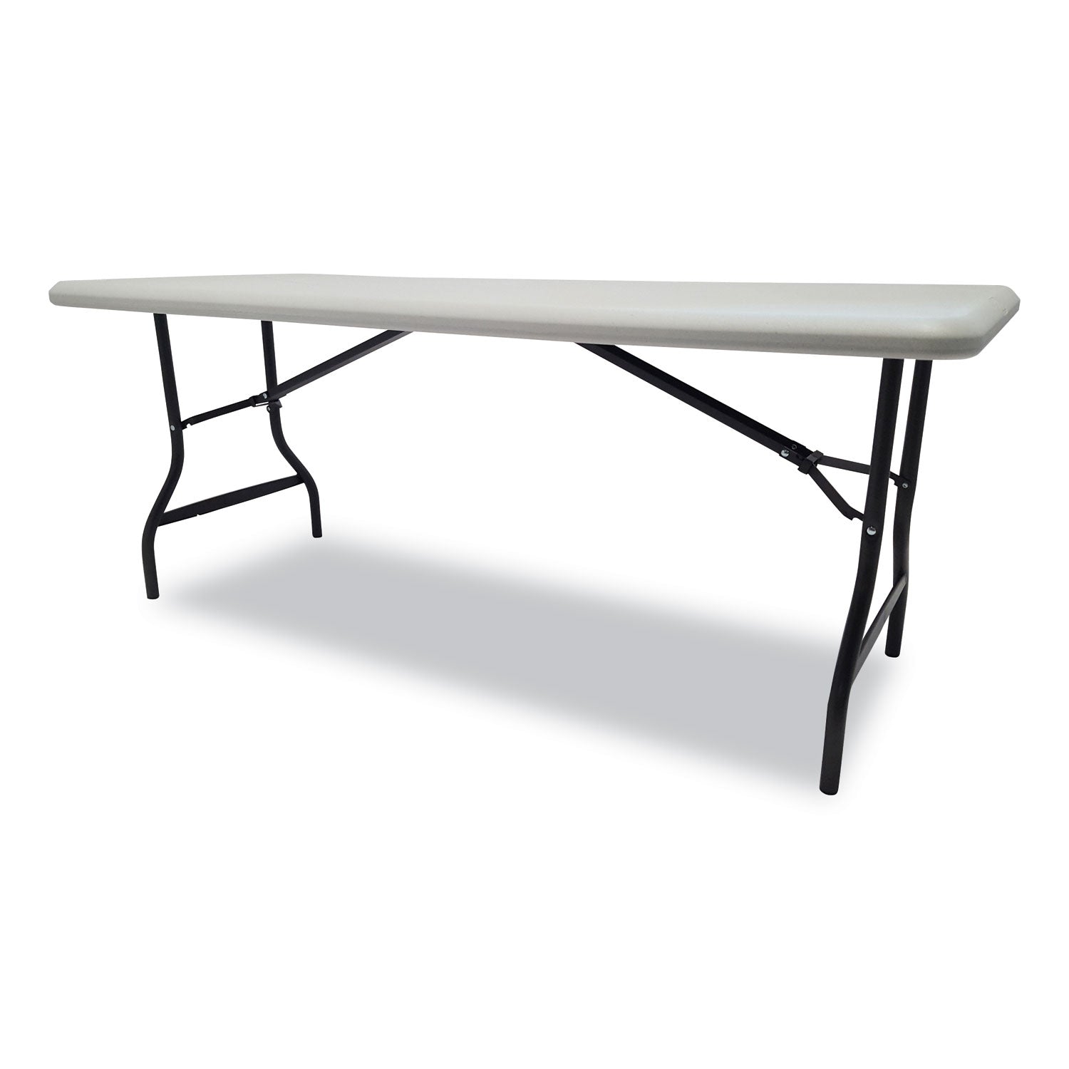 Iceberg IndestrucTable Industrial Folding Table, Rectangular, 72" x 30" x 29", Platinum