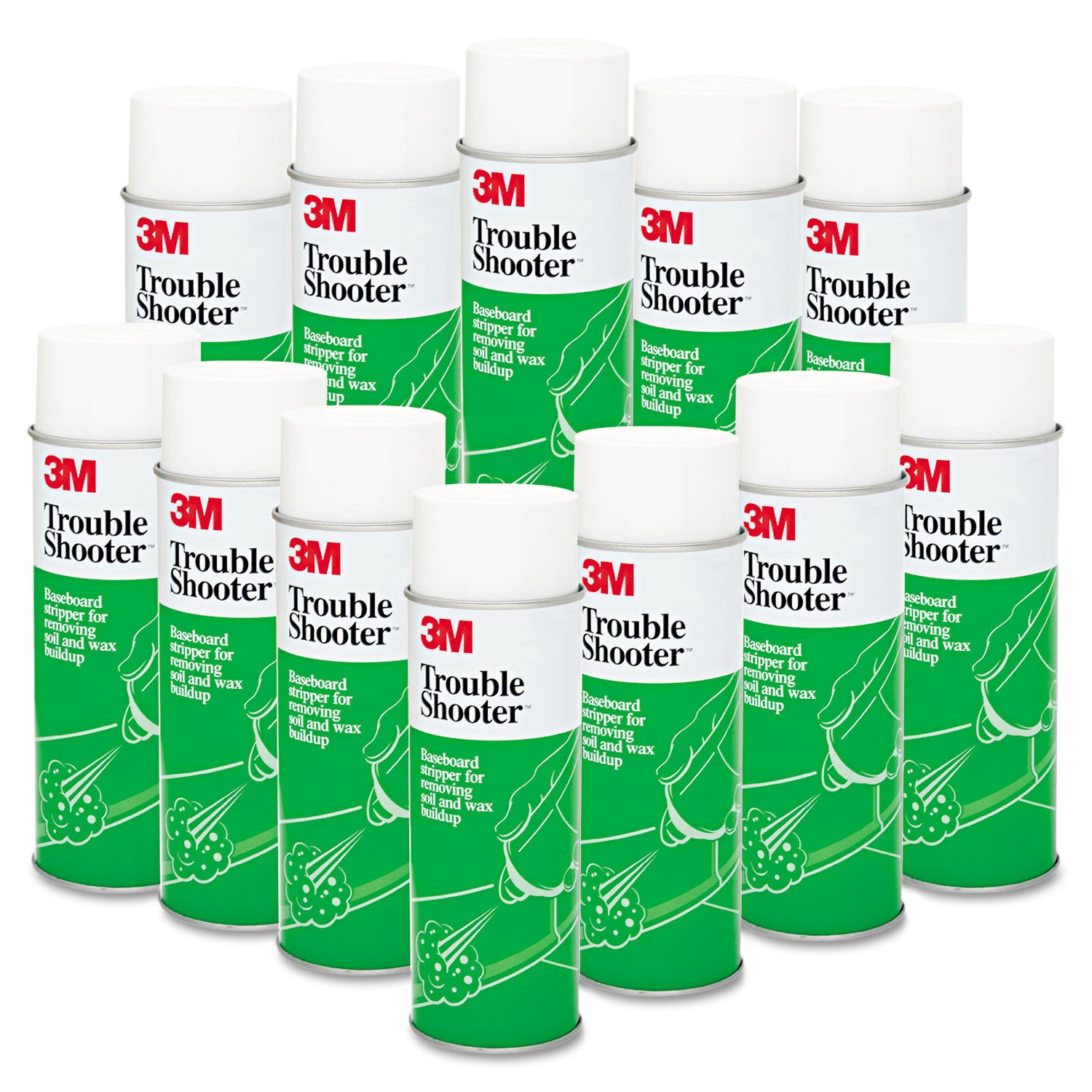 3M™ TroubleShooter Baseboard Stripper, 21 oz Aerosol Spray, 12/Carton