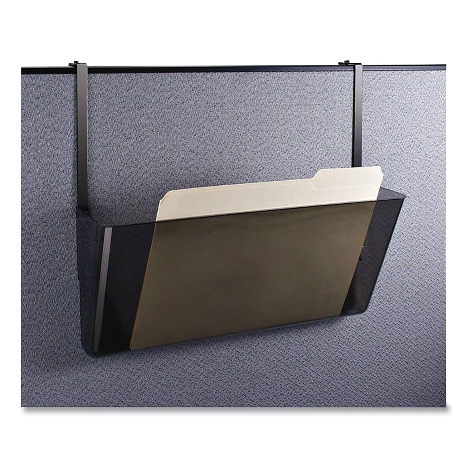 Officemate Plastic Wall-File Pocket, One Pocket, Legal/Letter Size, 16.19" x 4.13" x 7", Smoke