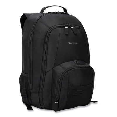Groove Laptop Backpack, Fits Devices Up to 15.4", Nylon/PVC, 15 x 7 x 18, Black Flipcost Flipcost