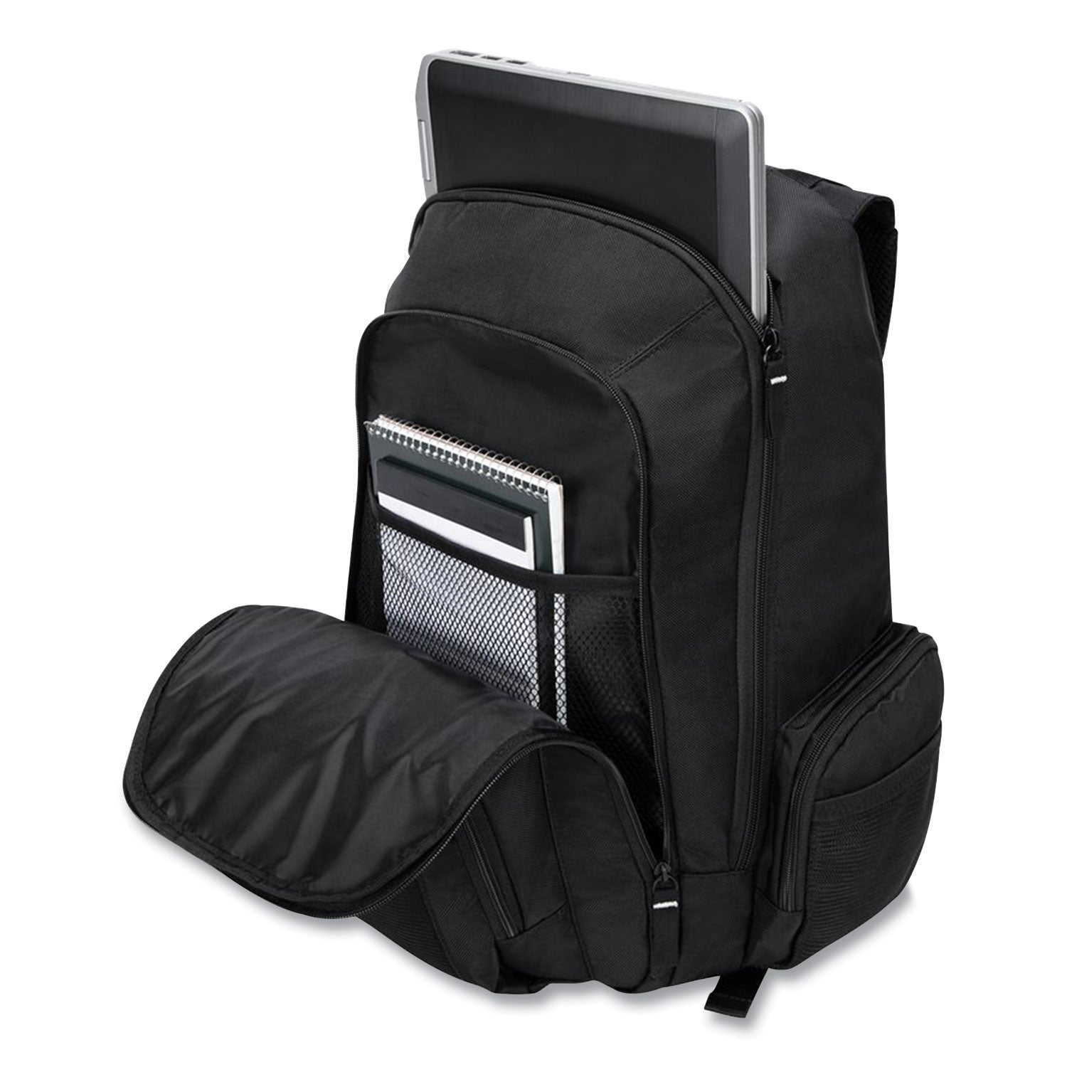 Targus® Groove Laptop Backpack, Fits Devices Up to 15.4", Nylon/PVC, 15 x 7 x 18, Black