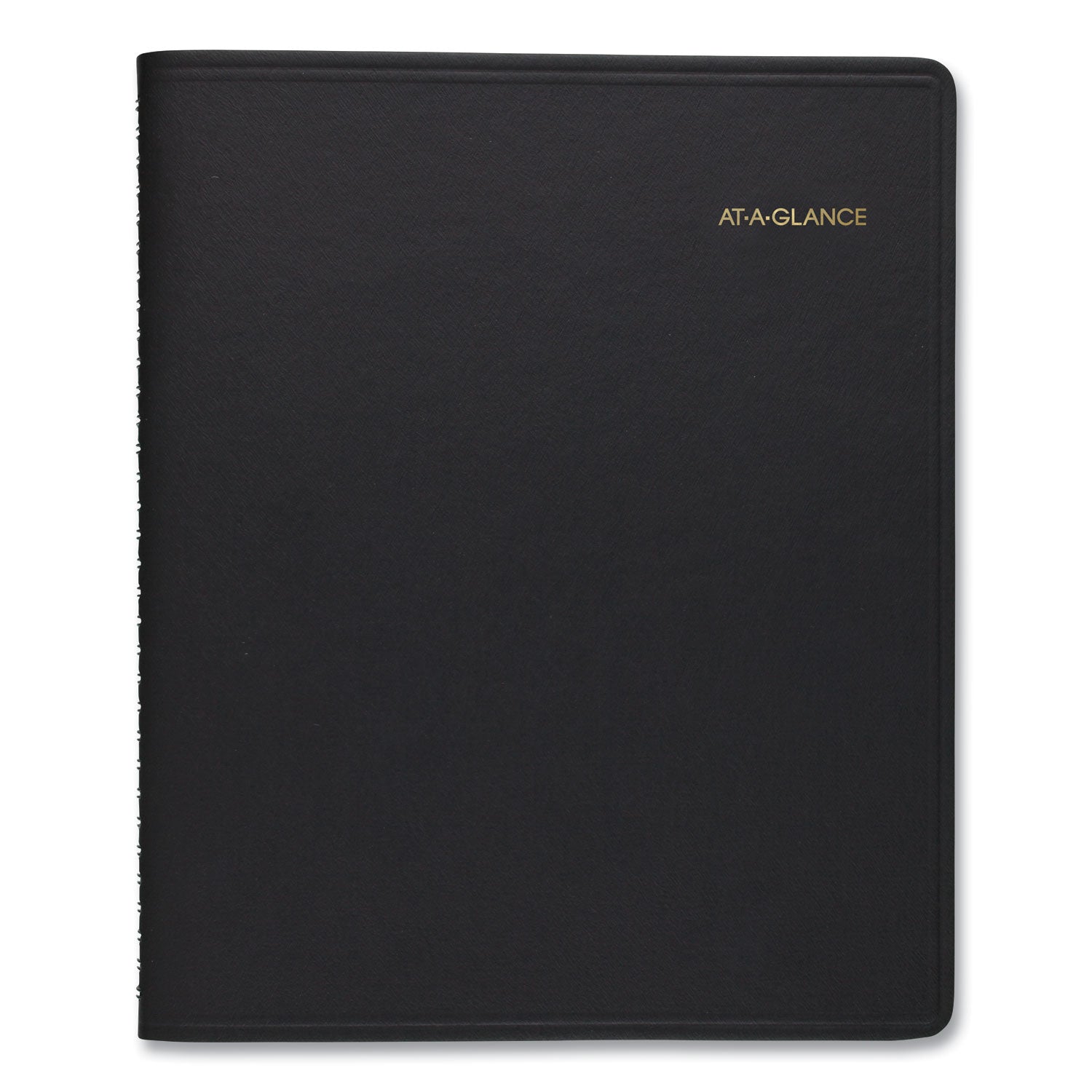 AT-A-GLANCE® Monthly Planner, 8.75 x 7, Black Cover, 12-Month (Jan to Dec): 2025