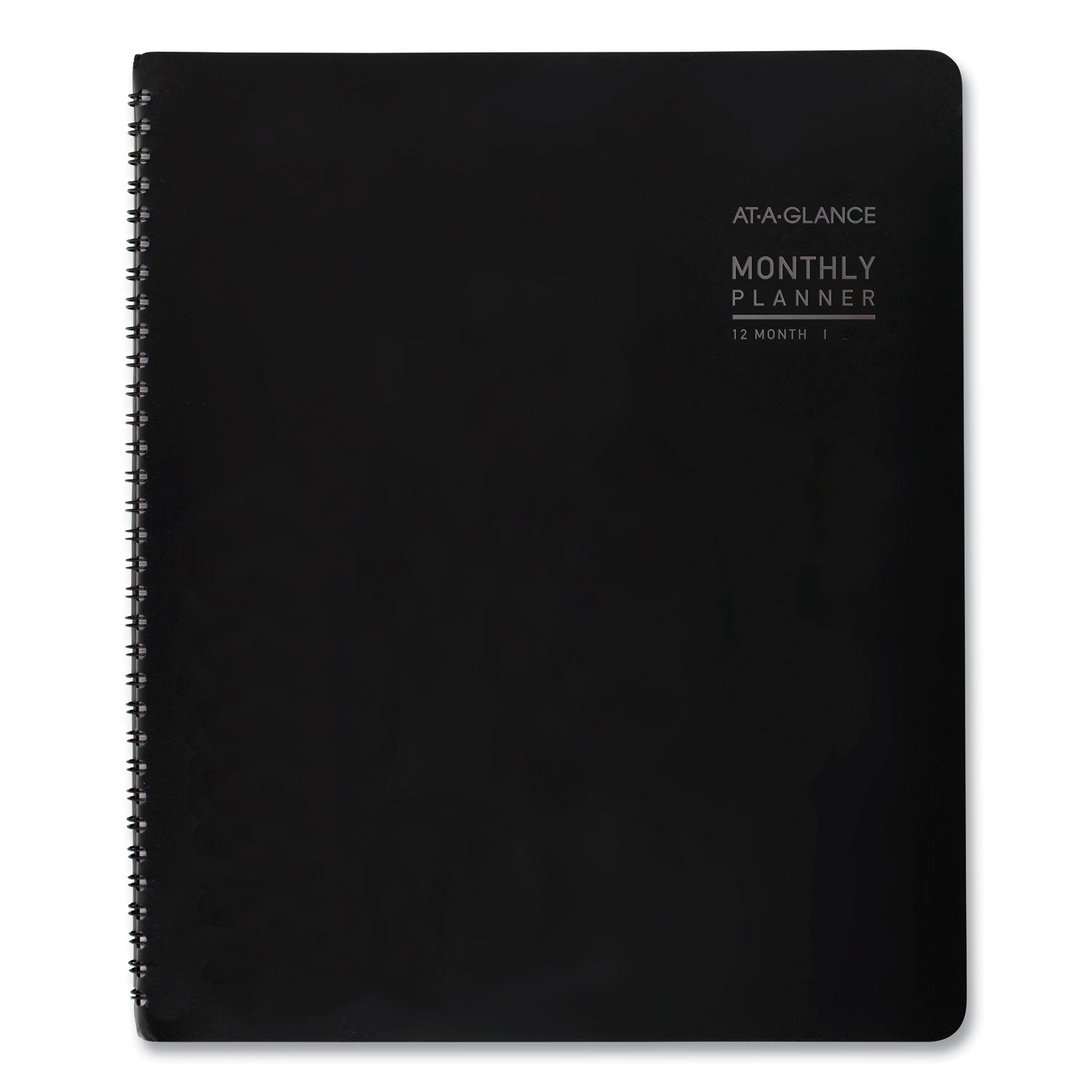 AT-A-GLANCE® Contemporary Monthly Planner, Premium Paper, 11 x 9, Black Cover, 12-Month (Jan to Dec): 2025