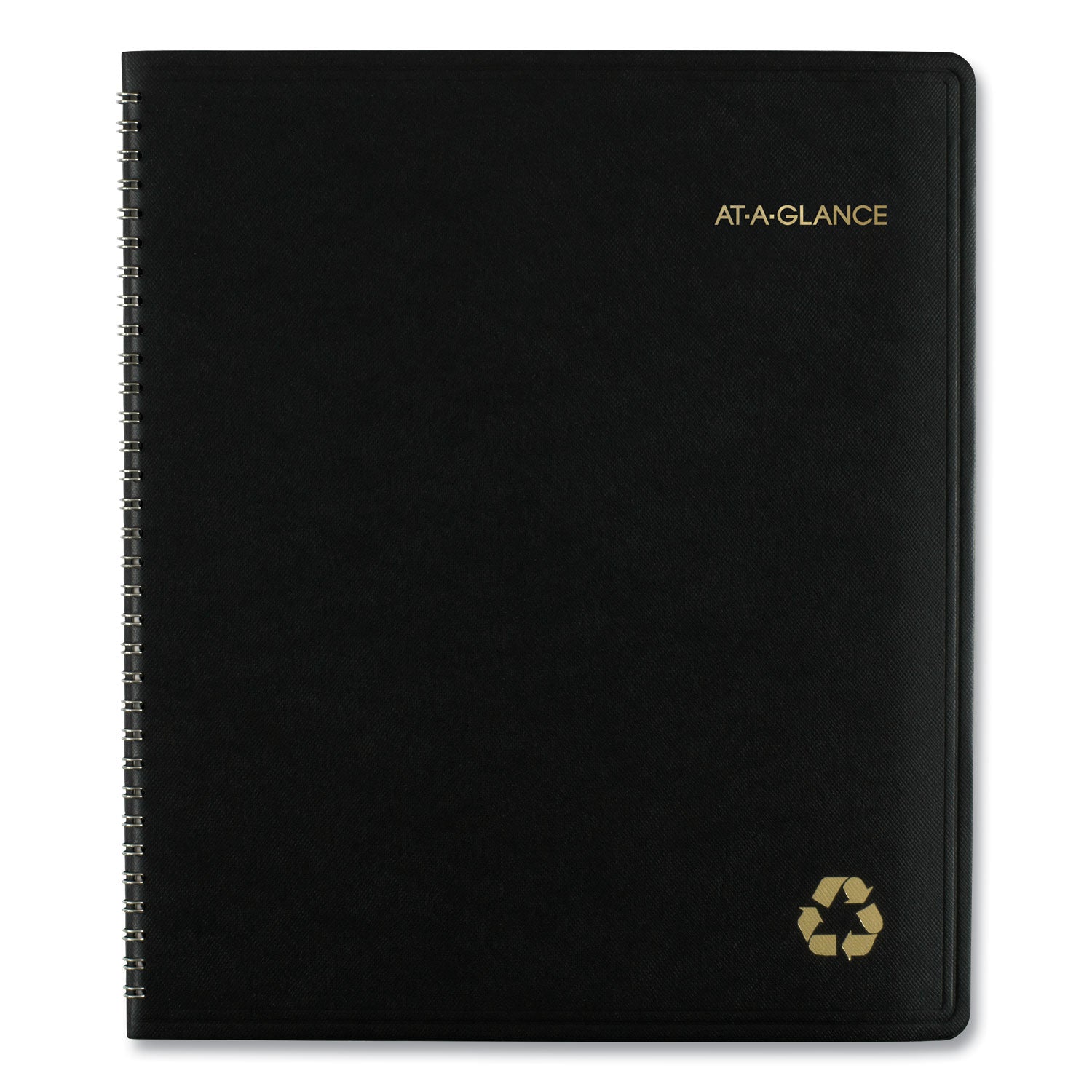 AT-A-GLANCE® Recycled Monthly Planner, 11 x 9, Black Cover, 13-Month: Jan 2025 to Jan 2026