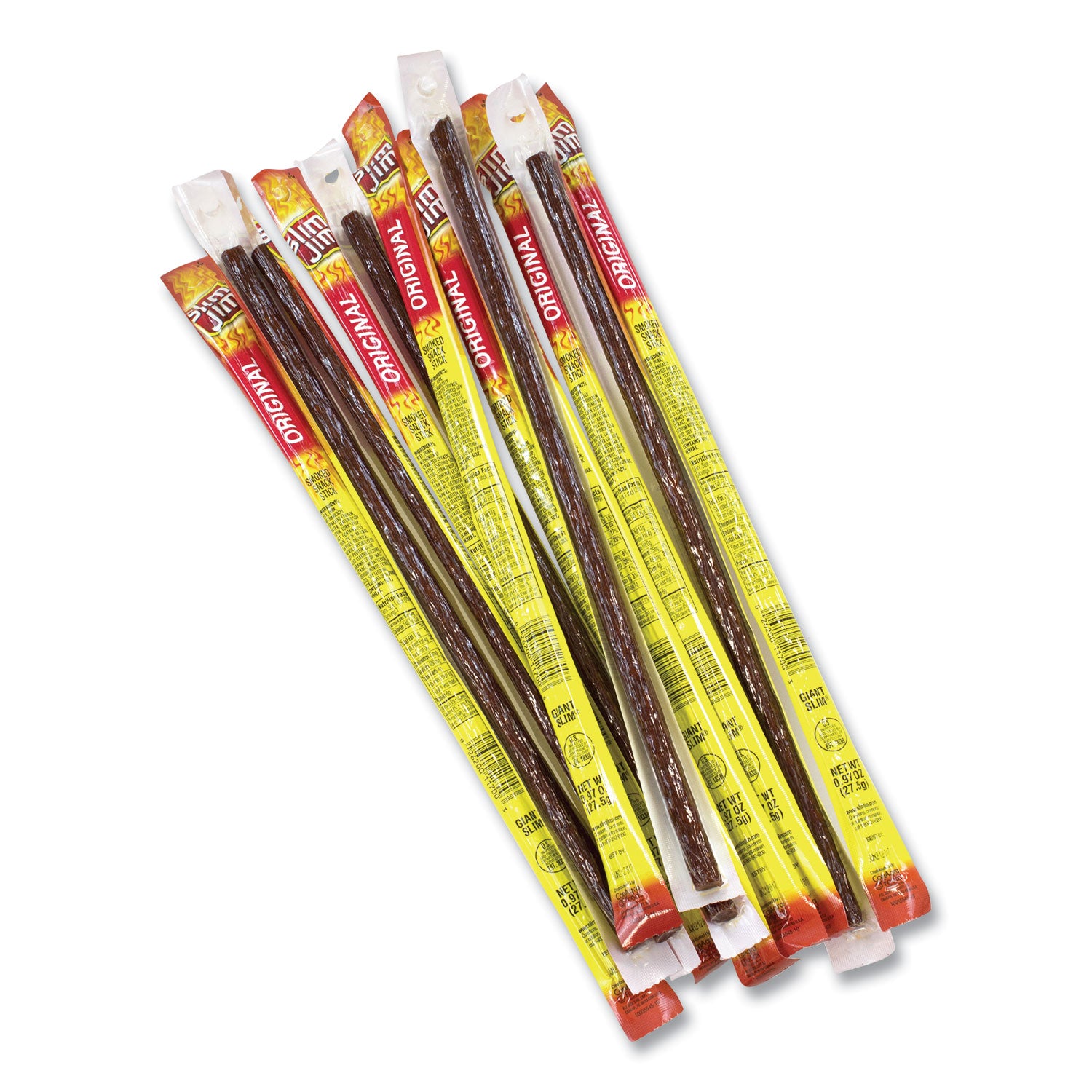 Slim Jim® Original Smoked Snack Stick, 0.97 oz Stick, 24 Sticks/Box