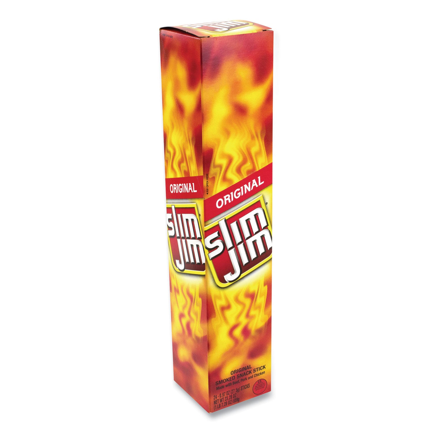 Original Smoked Snack Stick, 0.97 oz Stick, 24 Sticks/Box