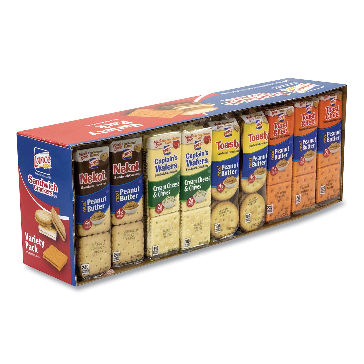 Lance® Cookies and Crackers Variety Pack, Assorted, 36/Box