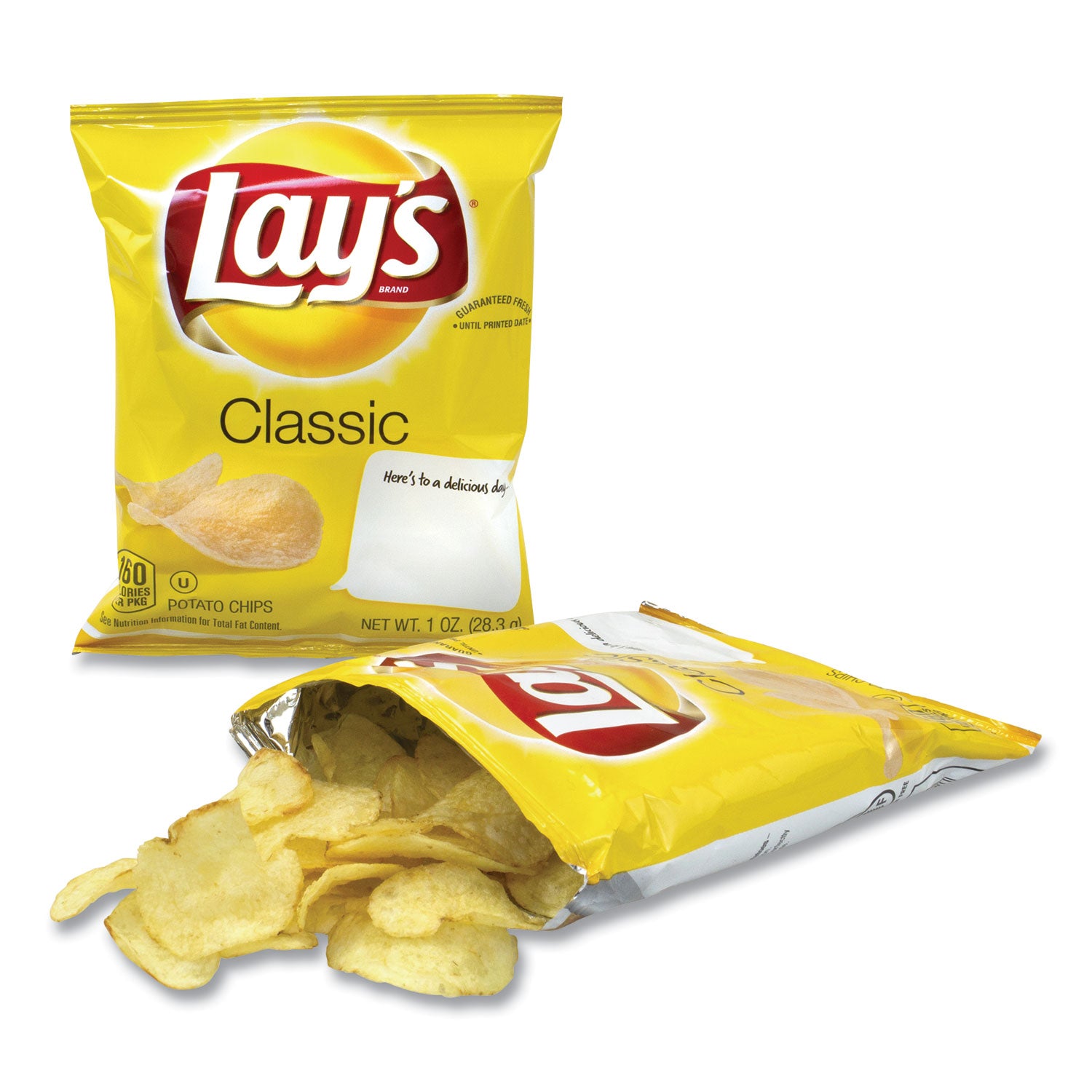 Regular Potato Chips, Classic Flavor, 1 oz Bag, 50/Carton