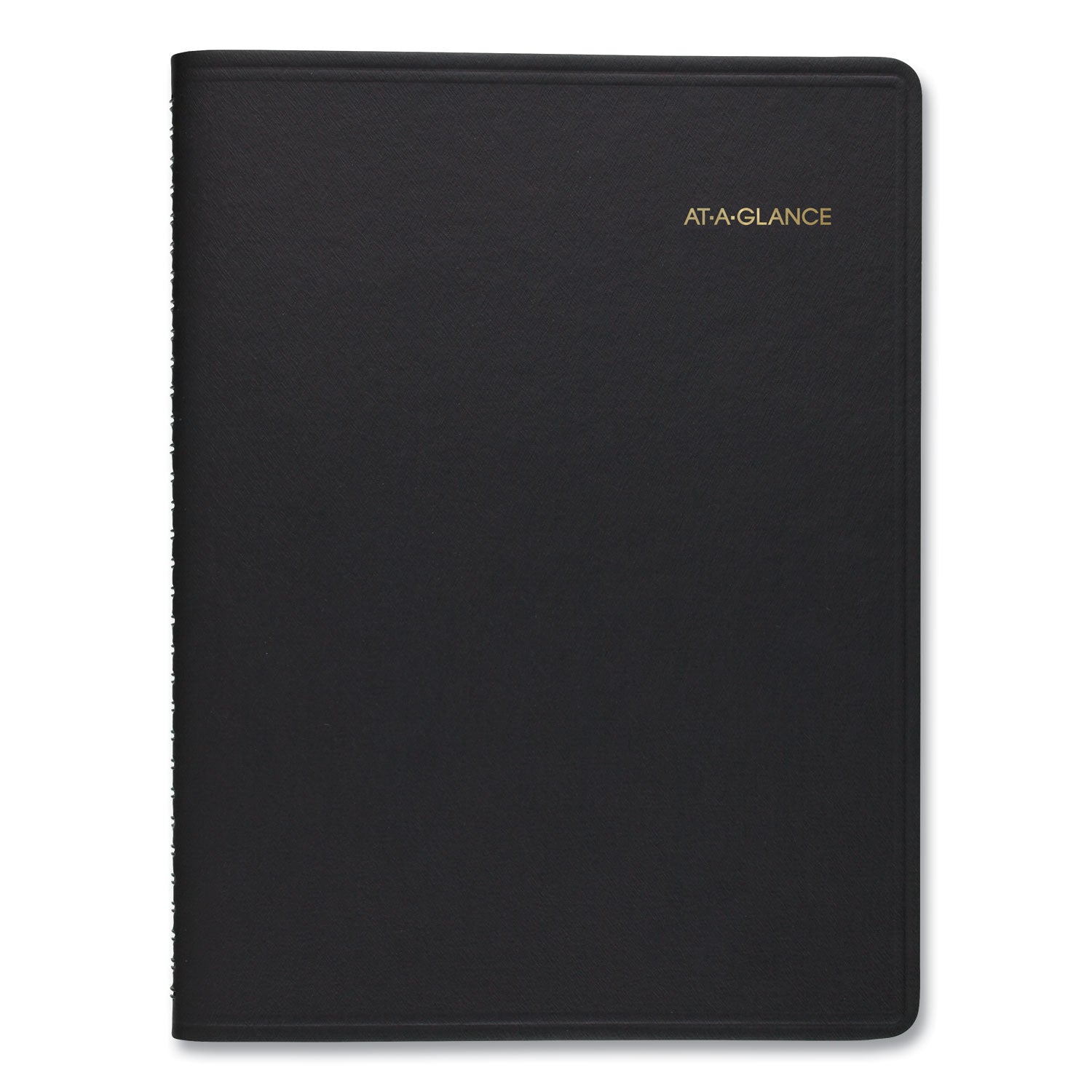 AT-A-GLANCE® Weekly Planner Ruled for Open Scheduling, 8.75 x 6.75, Black Cover, 12-Month (Jan to Dec): 2025