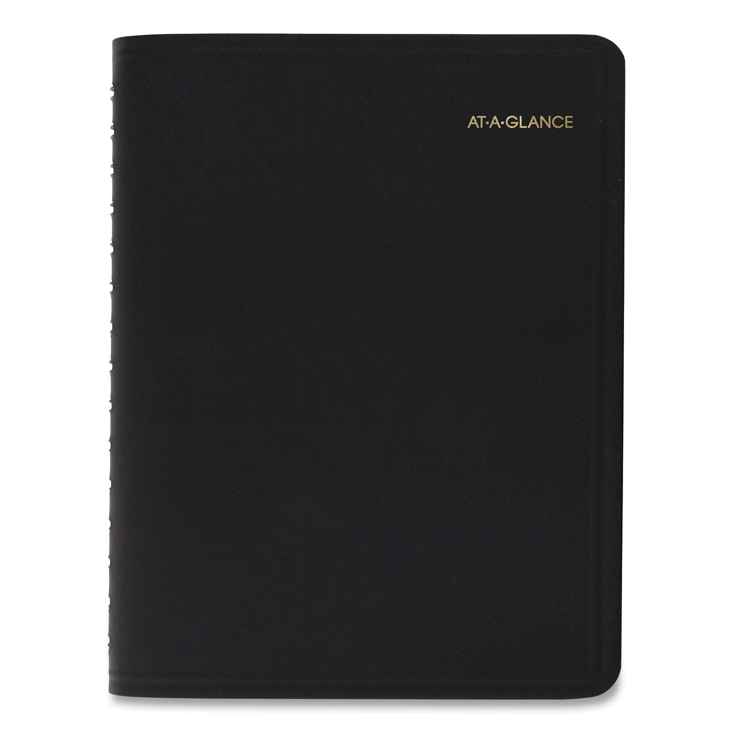 AT-A-GLANCE® Four-Person Group Daily Appointment Book, 11 x 8, Black Cover, 12-Month (Jan to Dec): 2025