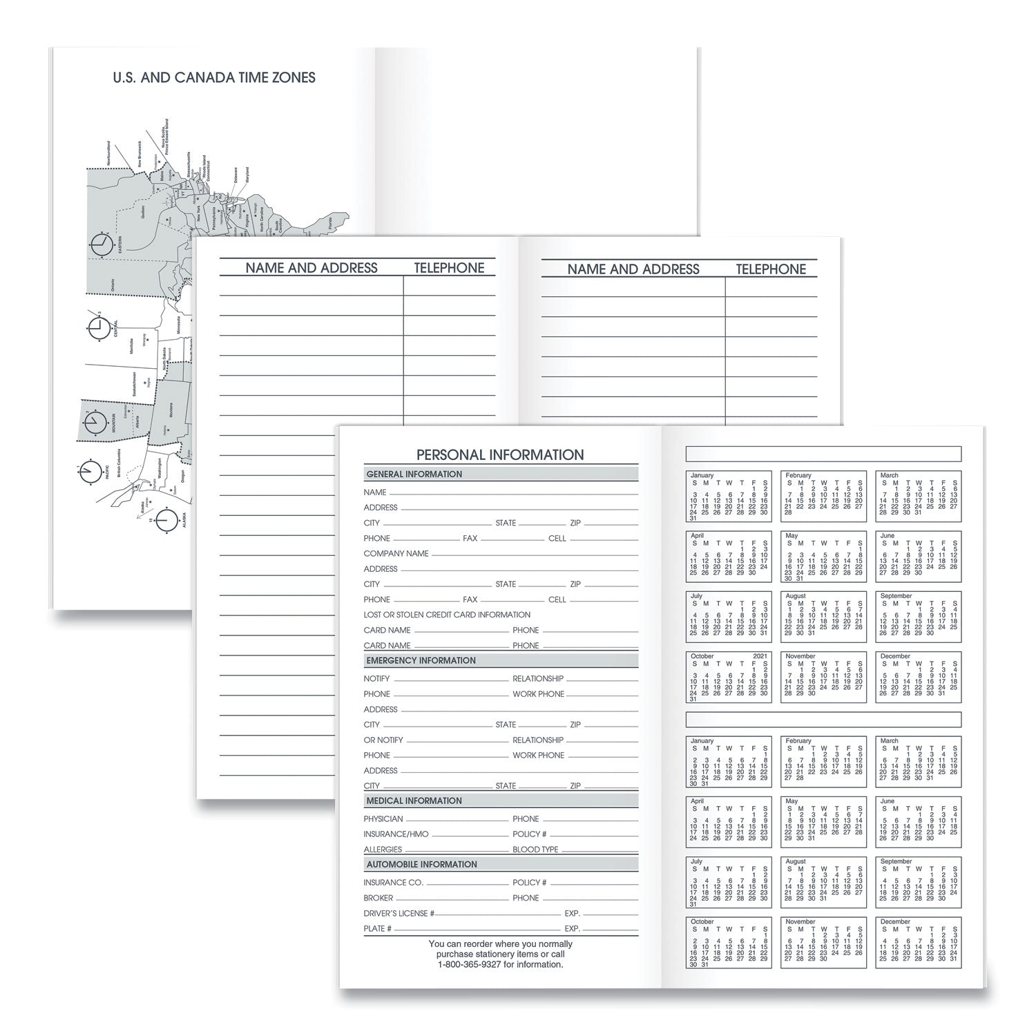 AT-A-GLANCE® Pocket Size Monthly Planner Refill, 6 x 3.5, White Sheets, 12-Month (Jan to Dec): 2025