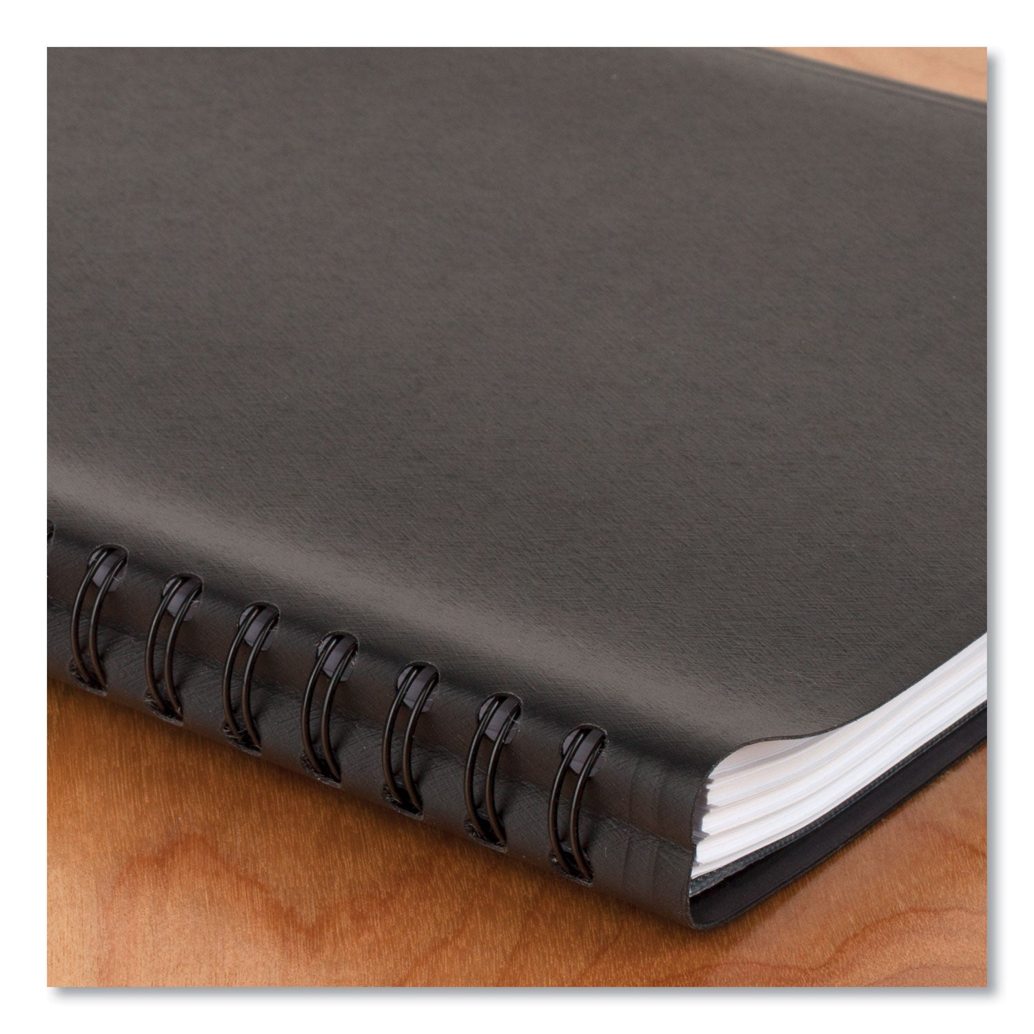 AT-A-GLANCE® Four-Person Group Daily Appointment Book, 11 x 8, Black Cover, 12-Month (Jan to Dec): 2025