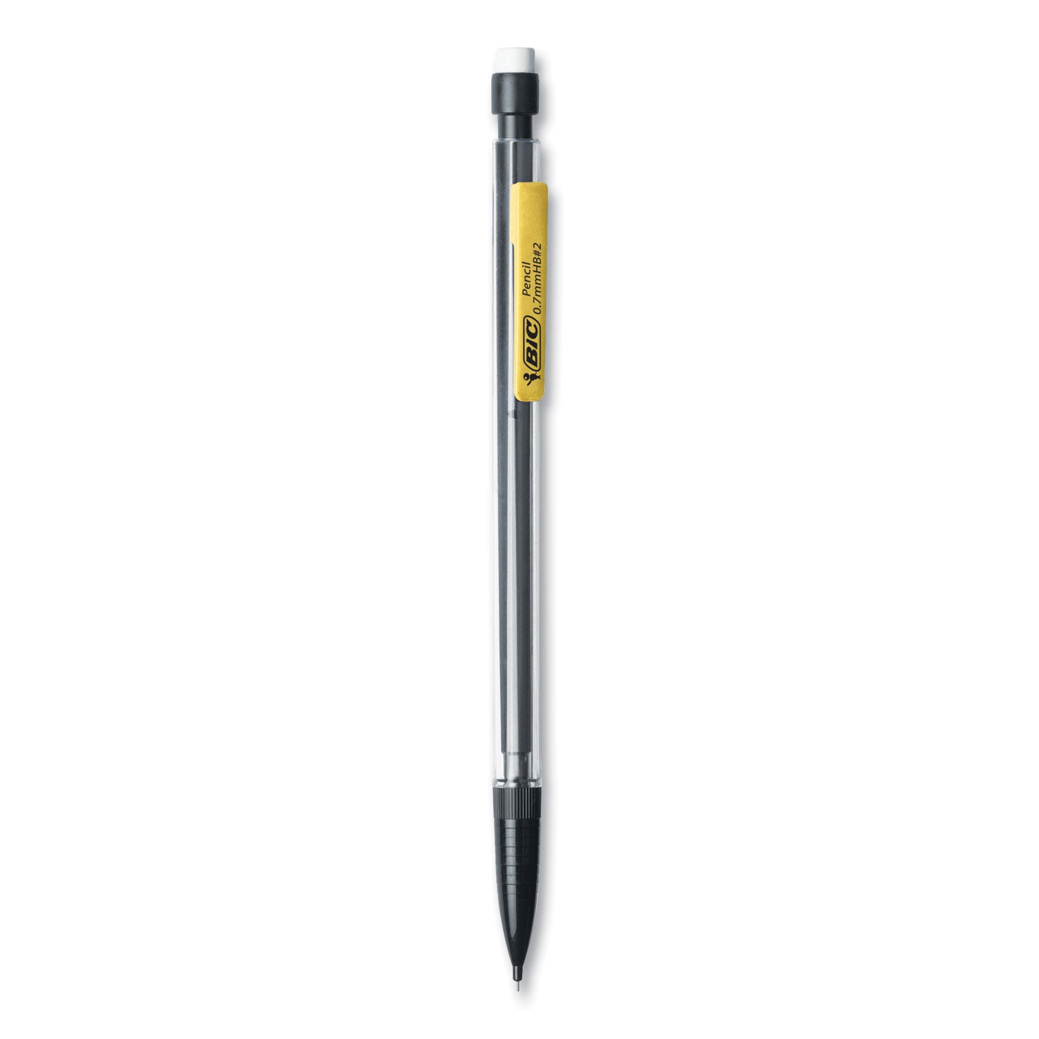 BIC® Xtra Smooth Mechanical Pencil, 0.7 mm, HB (#2), Black Lead, Clear Barrel, 40/Pack