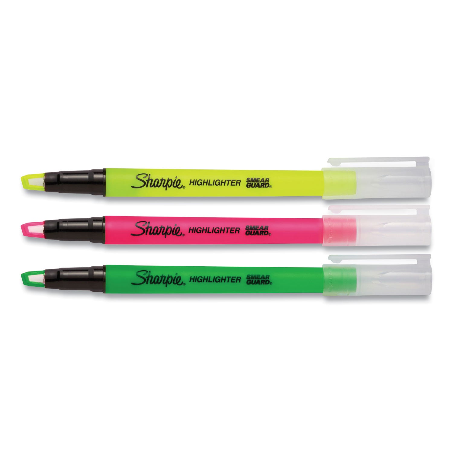 Clearview Pen-Style Highlighter, Assorted Ink Colors, Chisel Tip, Assorted Barrel Colors, 3/Pack Sharpie® Flipcost