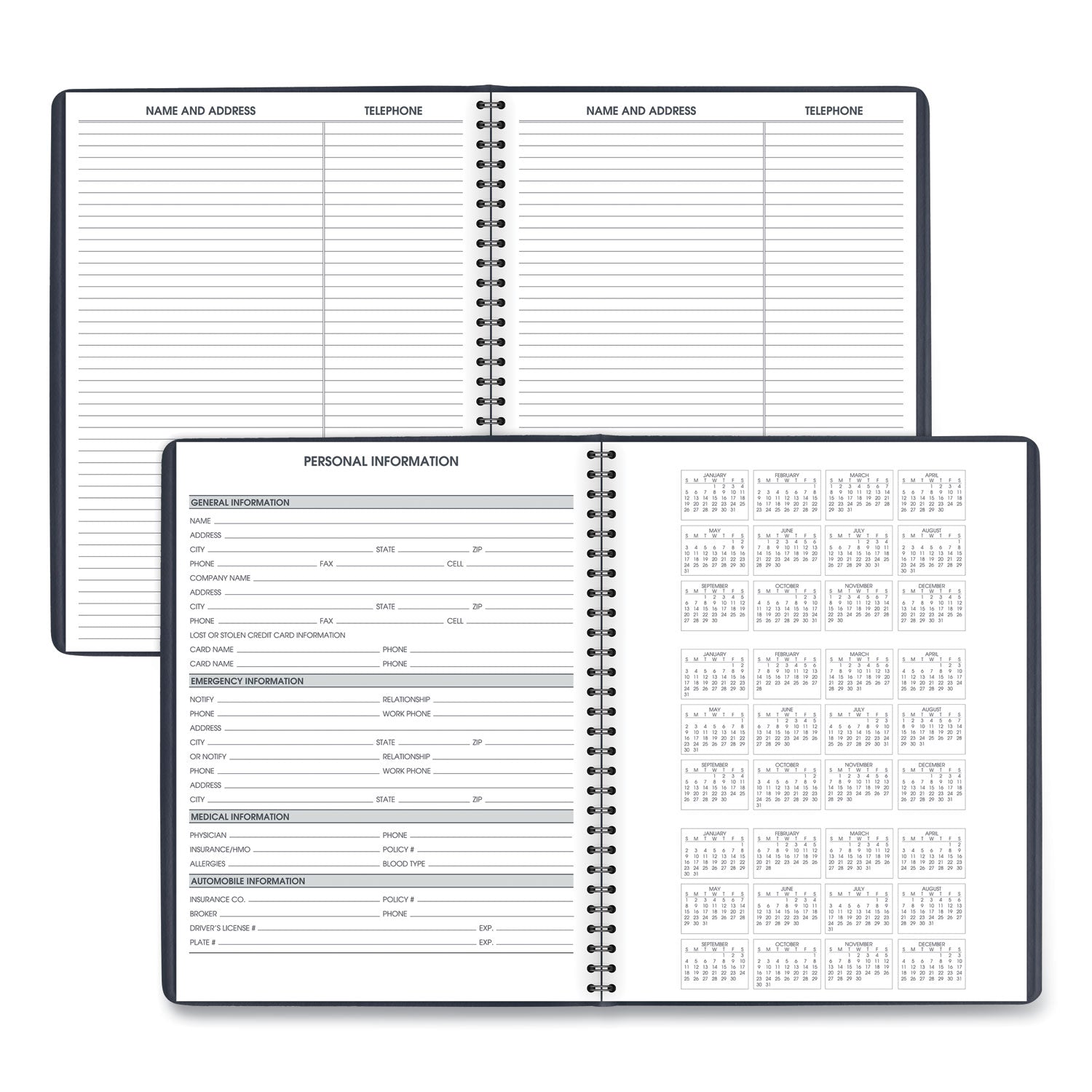 AT-A-GLANCE® Weekly Appointment Book, 11 x 8.25, Navy Cover, 13-Month: Jan 2025 to Jan 2026