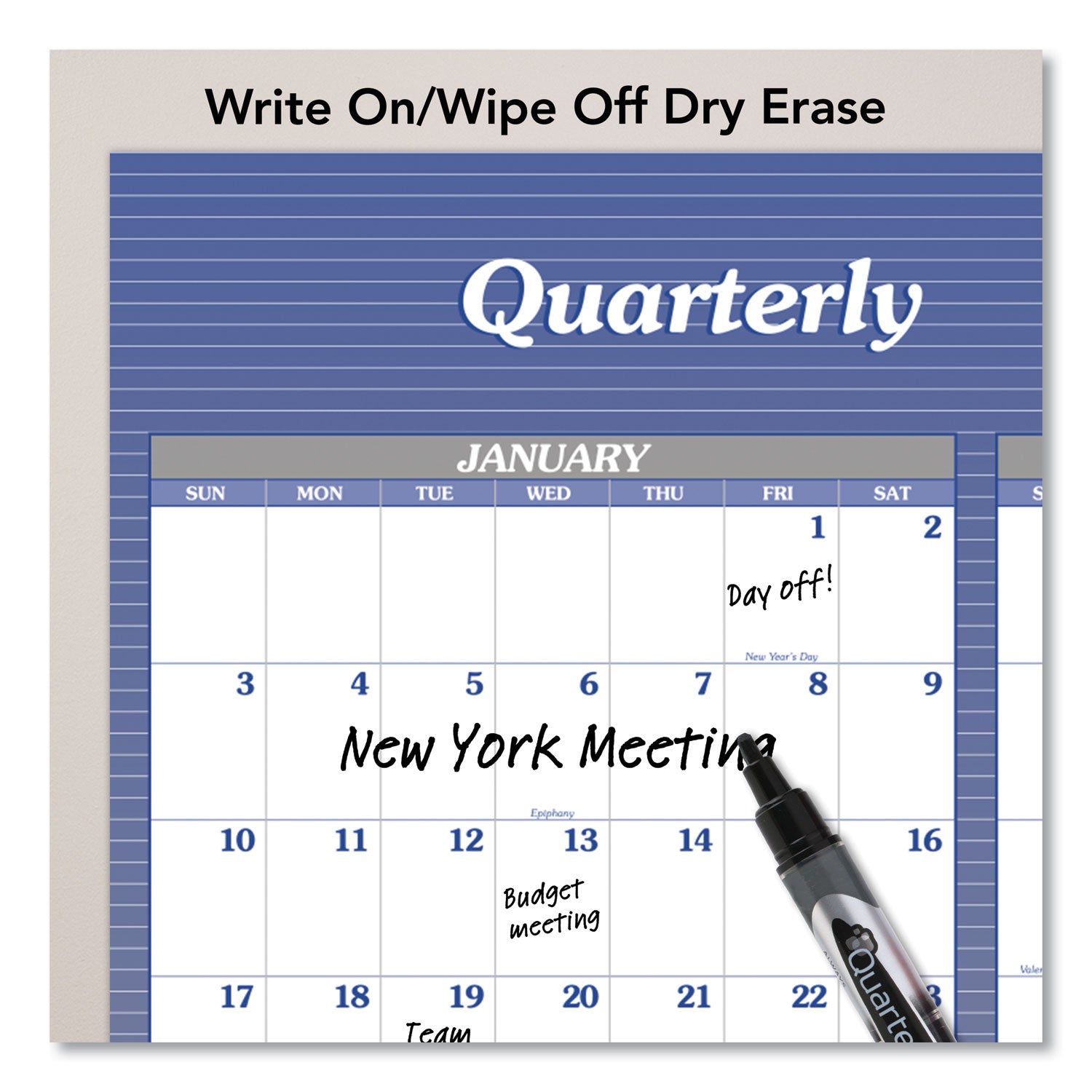 AT-A-GLANCE® Vertical/Horizontal Erasable Quarterly/Monthly Wall Planner, 32 x 48, 12-Month (Jan to Dec): 2025