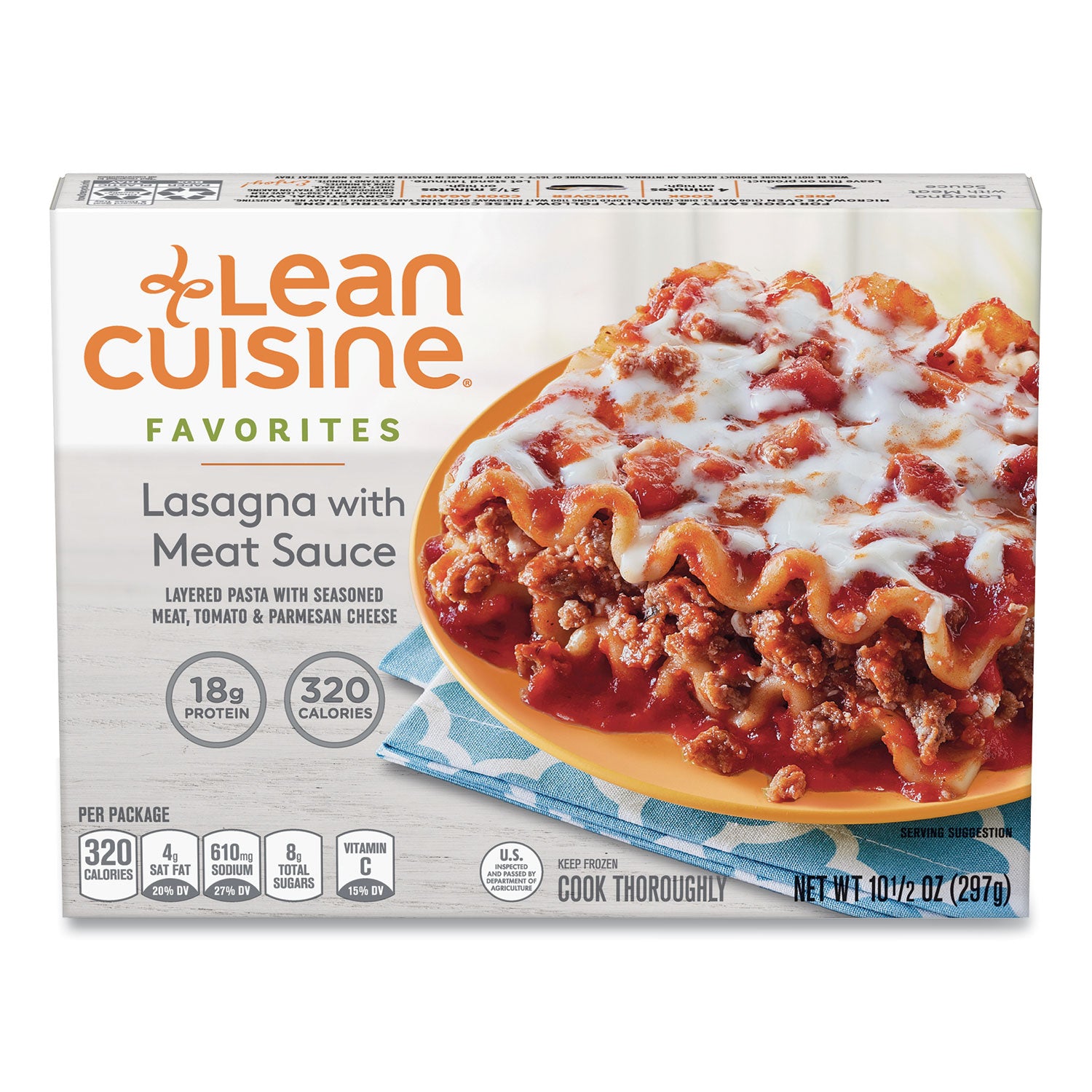 Favorites Lasagna with Meat Sauce, 10.5 oz Box, 3 Boxes/Pack