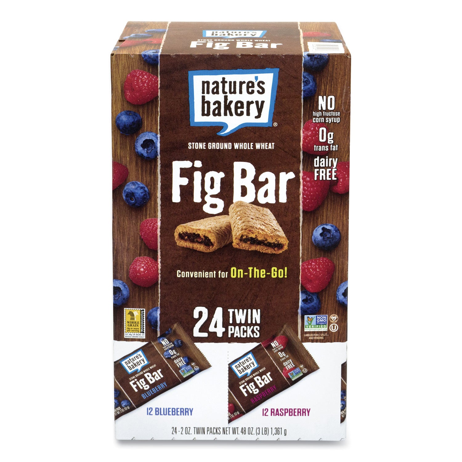 Fig Bars Variety Pack, 2 oz Twin Pack, 24 Twin Packs/Box