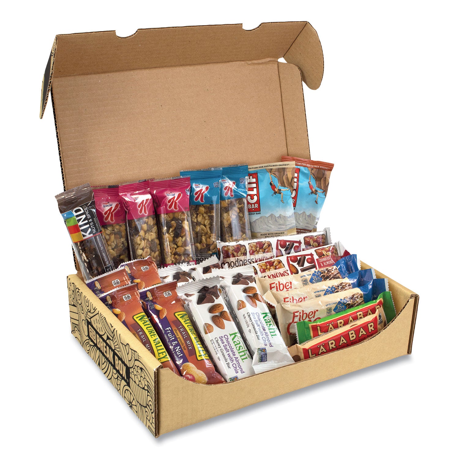 Healthy Snack Bar Box, 23 Assorted Snacks/Box