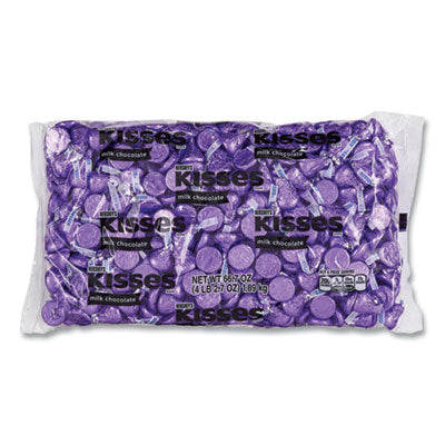 THE HERSHEY COMPANY KISSES, Milk Chocolate, Purple Wrappers, 66.7 oz Bag, Ships in 1-3 Business Days - Flipcost